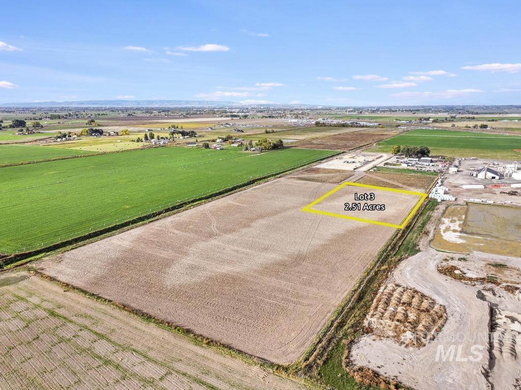View of rural area featuring abundant farmland and property boundaries highlighted