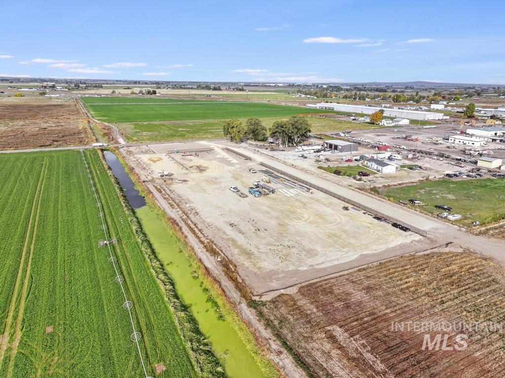 Overview of rural landscape with abundant farmland