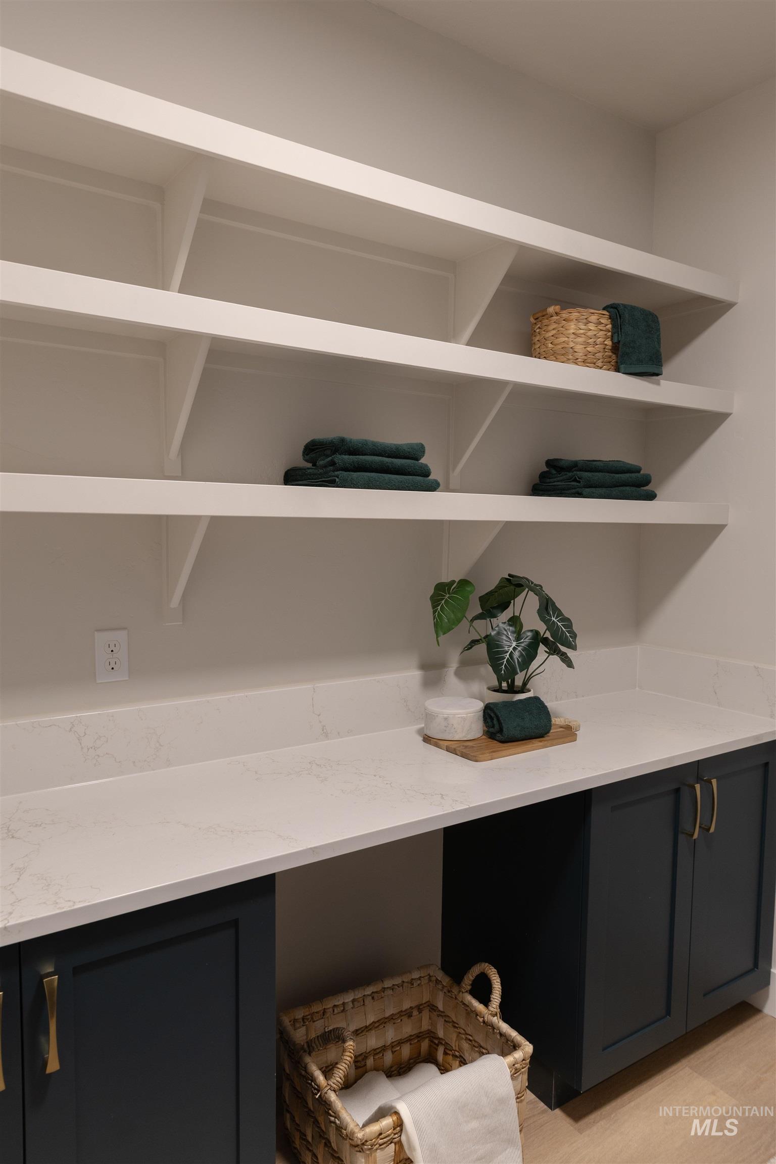 Detailed view of wood finished floors
