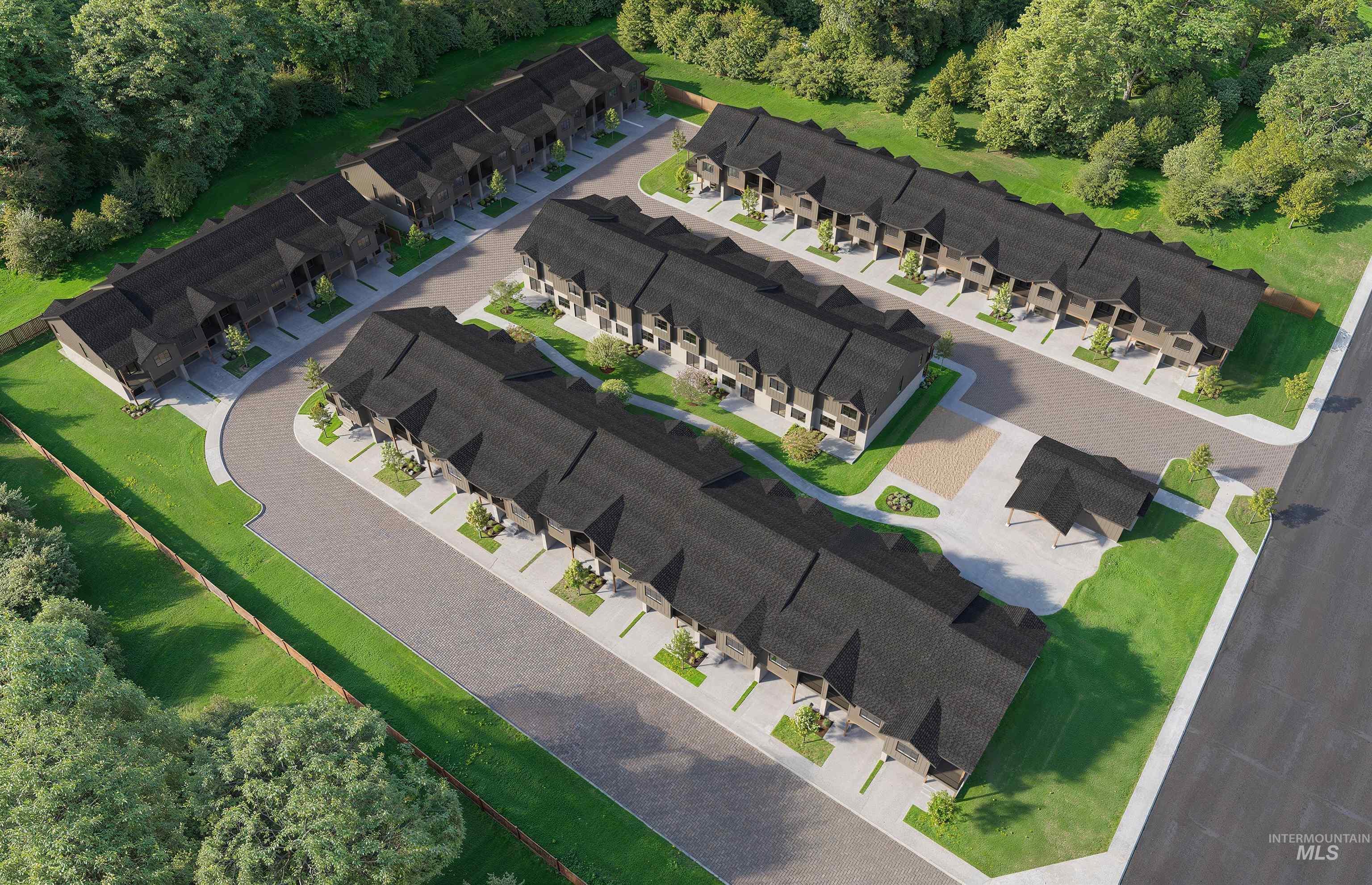 Aerial overview of property's location