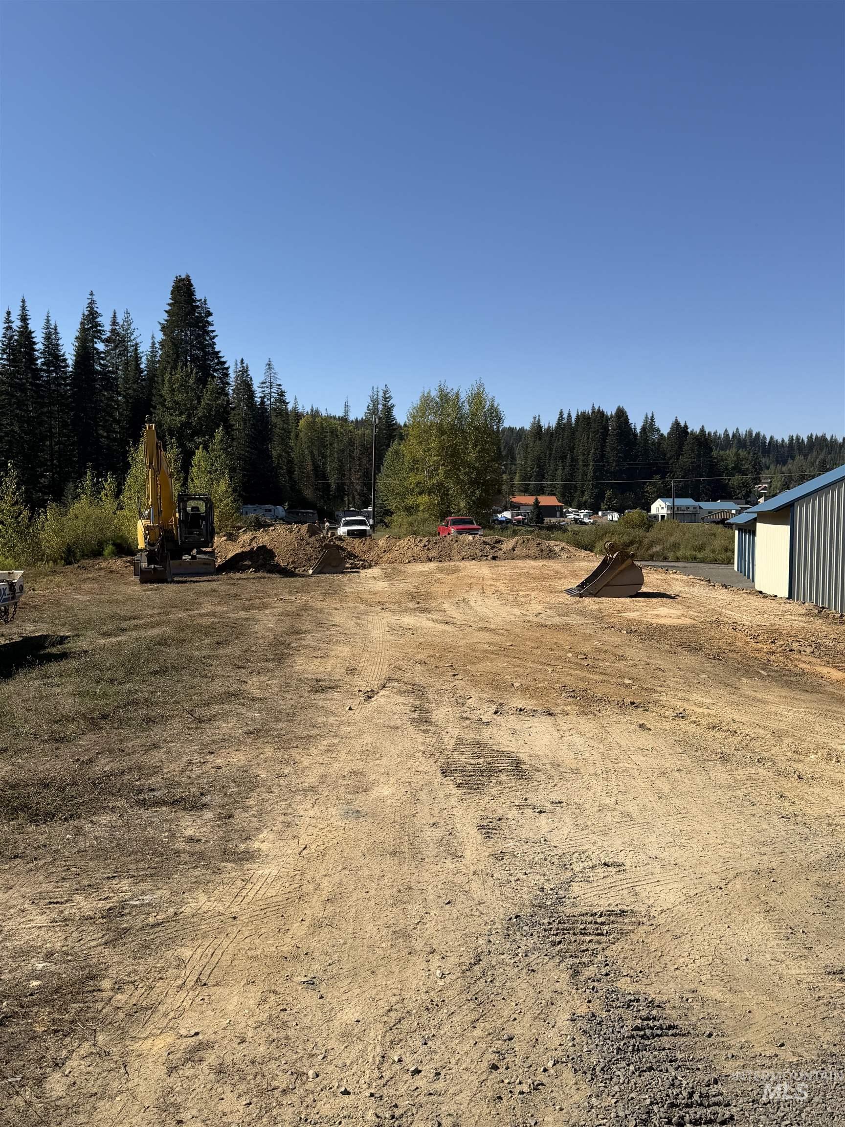 View of yard featuring a wooded view