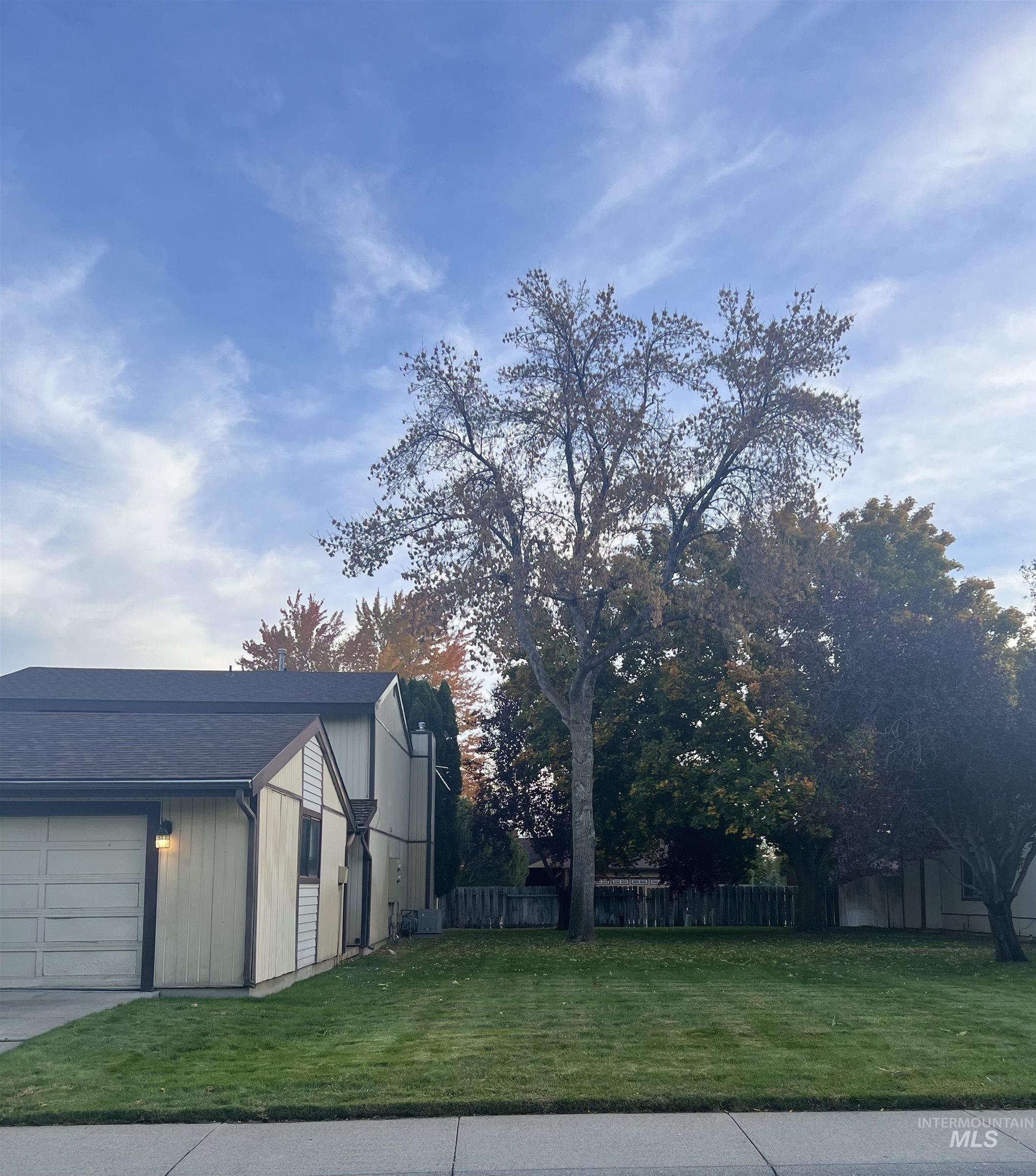View of home's exterior with an attached garage