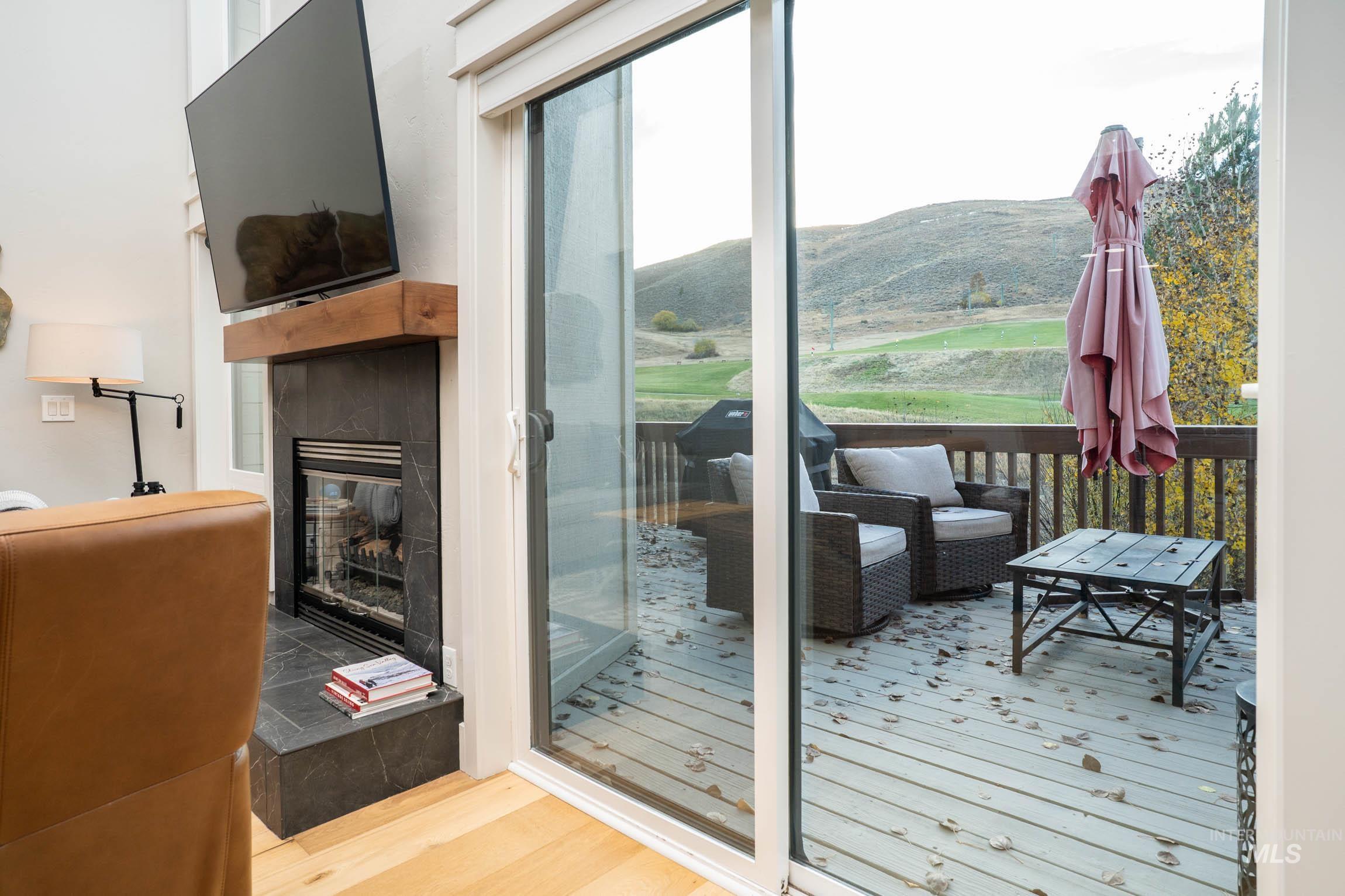 take in the beauty of the mountain and year round wildlife from the expanded deck