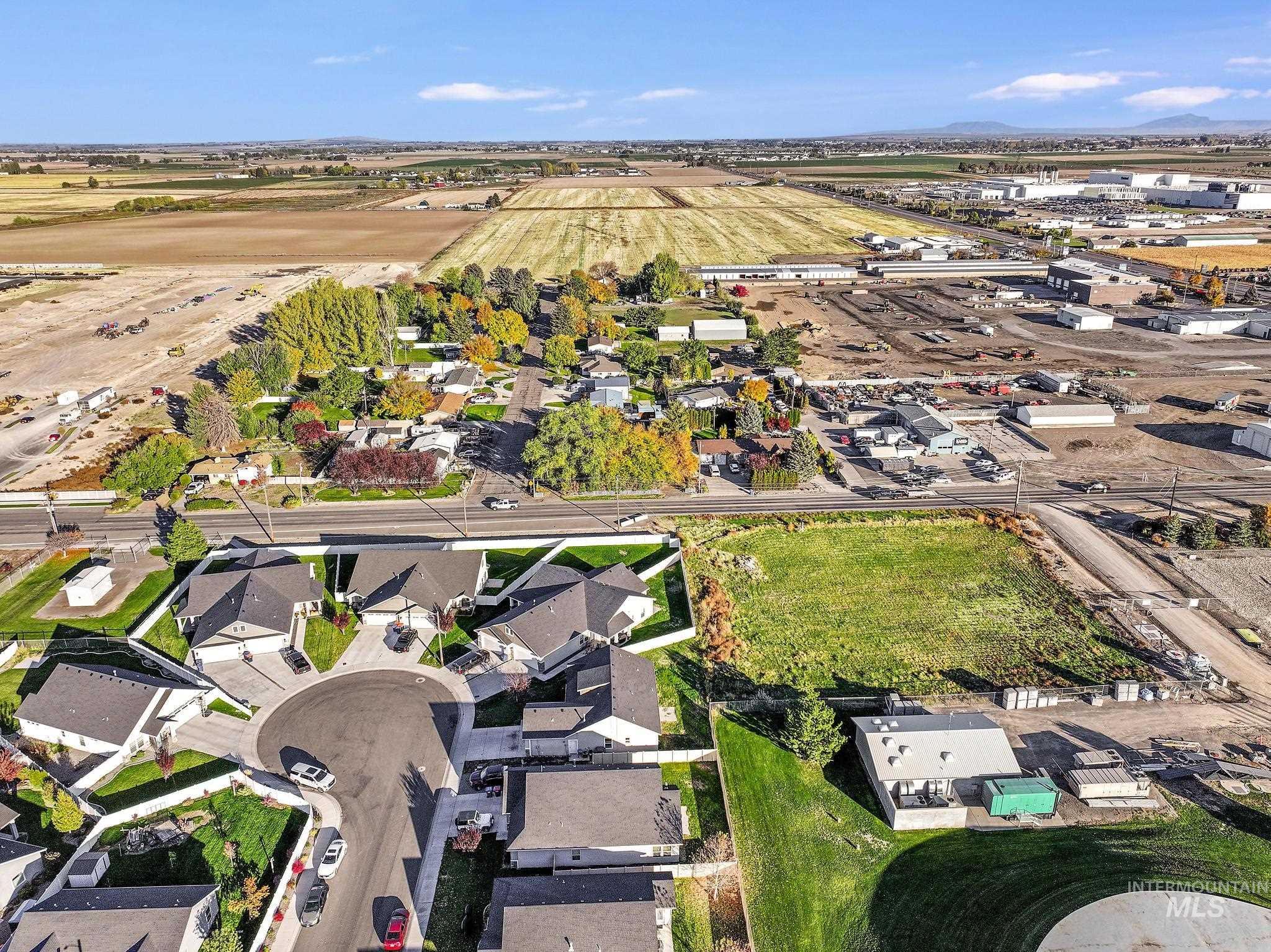 Aerial overview of property's location