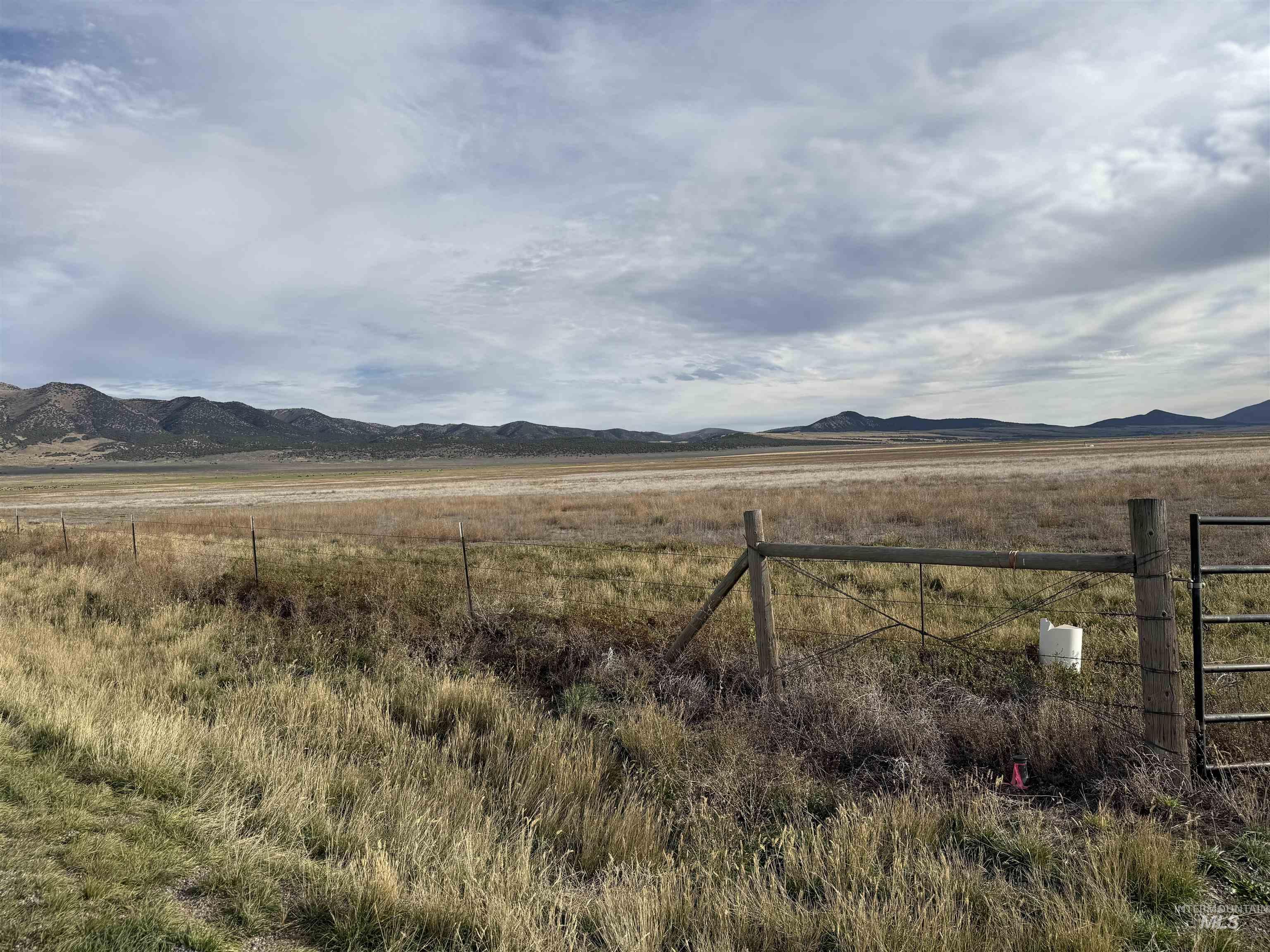 View of mountain background with rural landscape