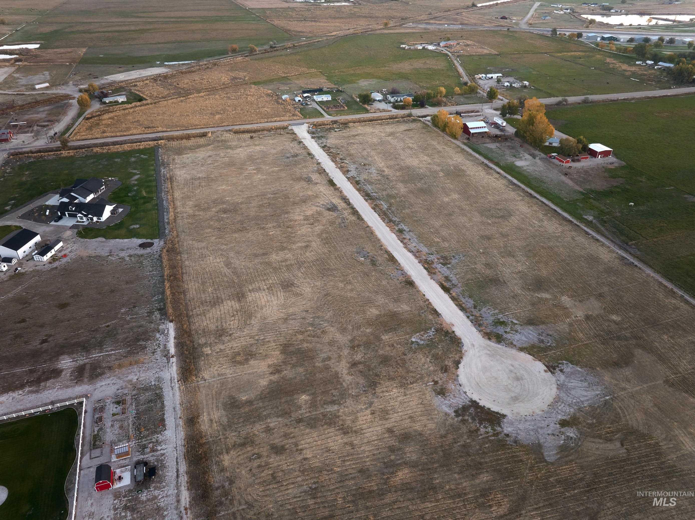 Aerial view of property's location featuring rural landscape