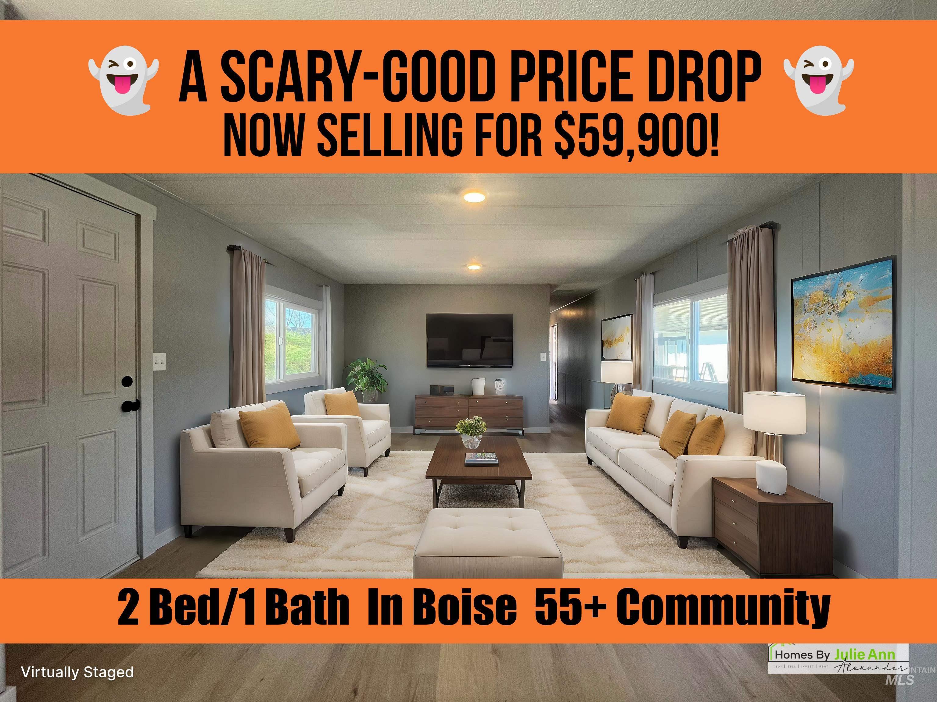 Living area with plenty of natural light, wood finished floors, and recessed lighting