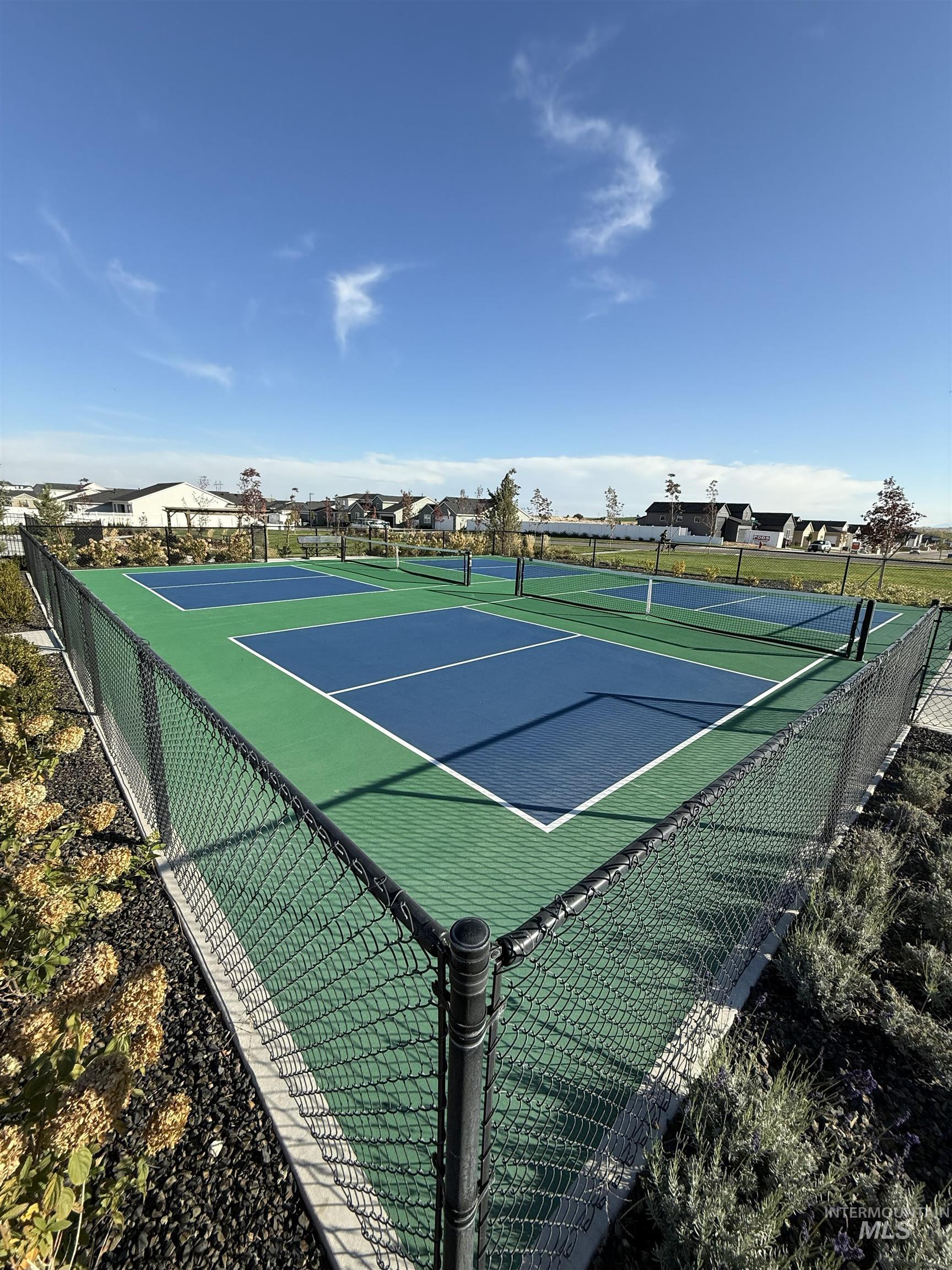 View of community pickleball  court