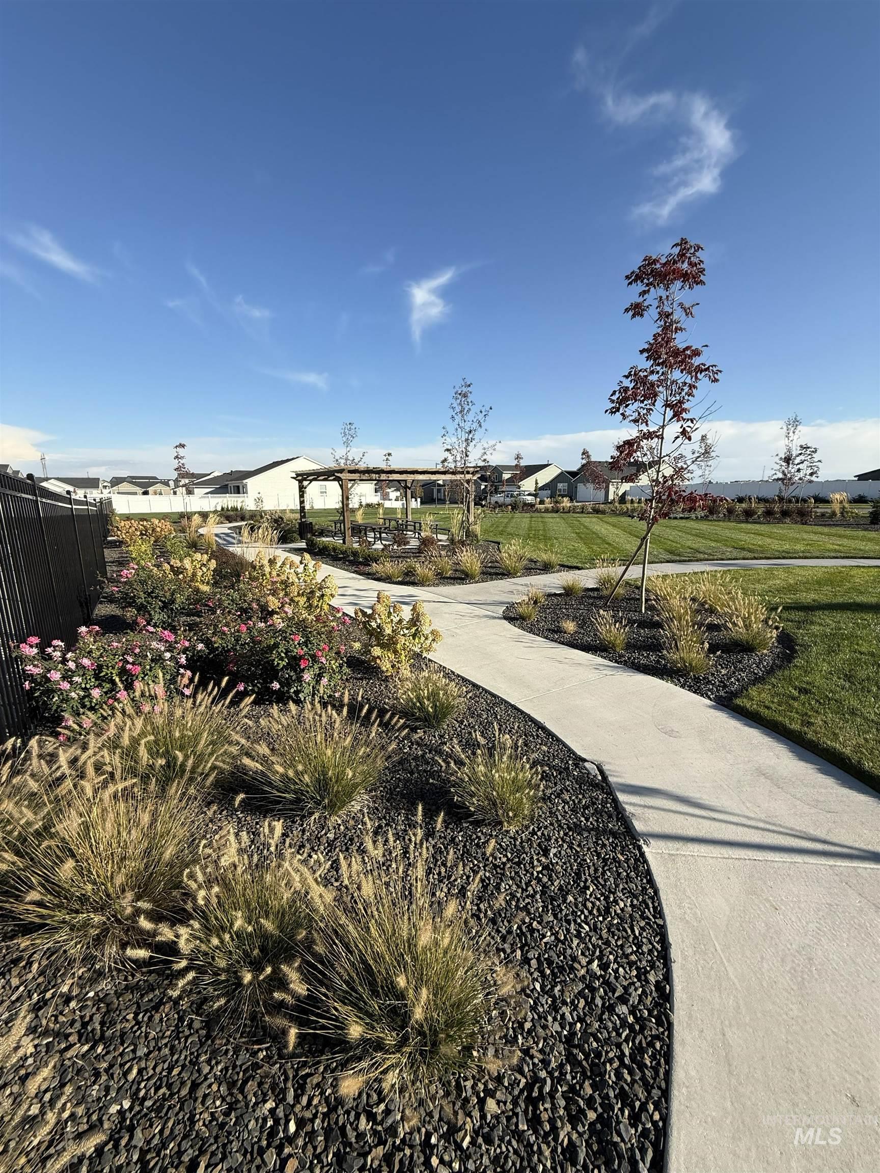 Community green belt area