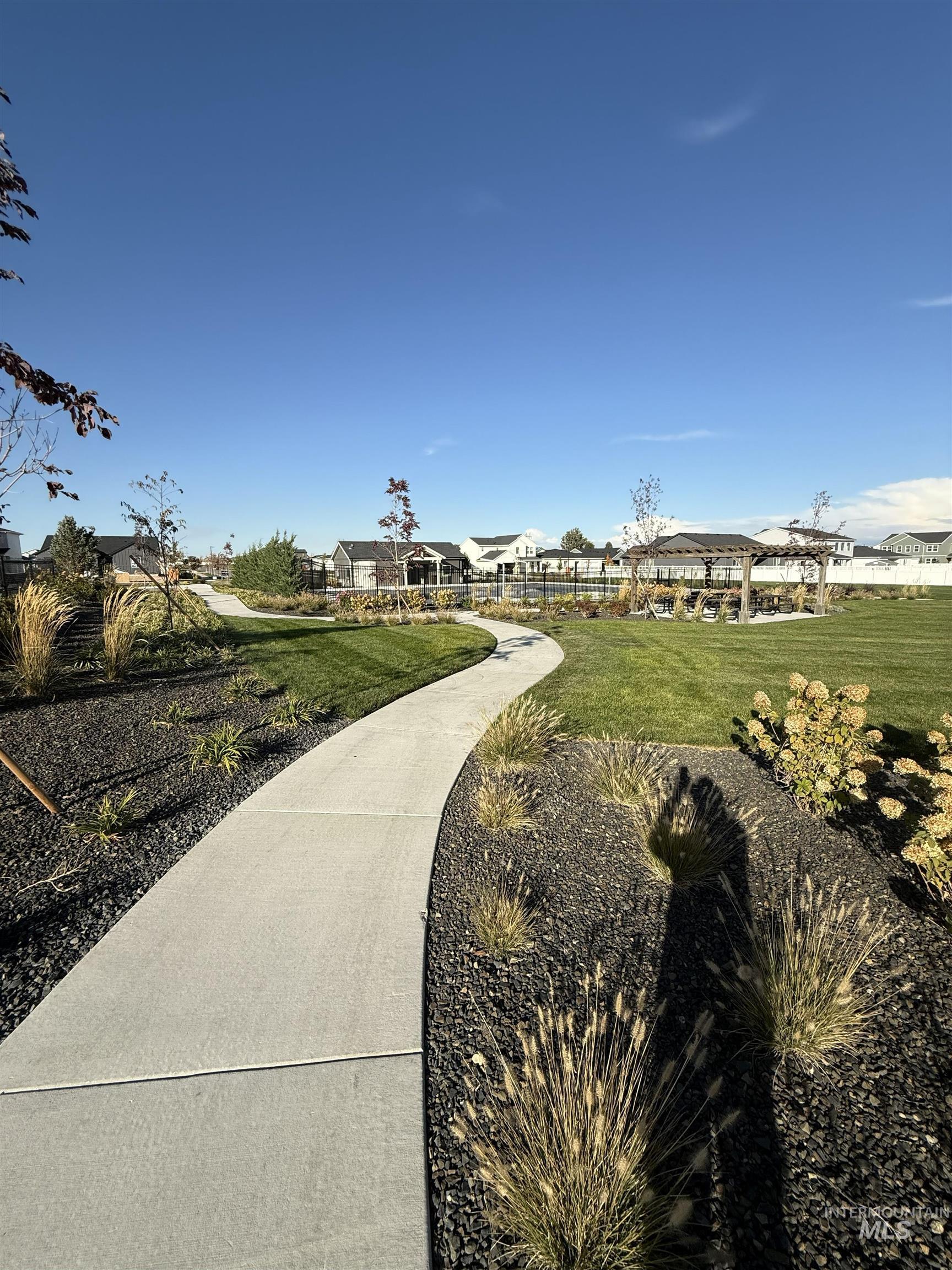 Community green belt area