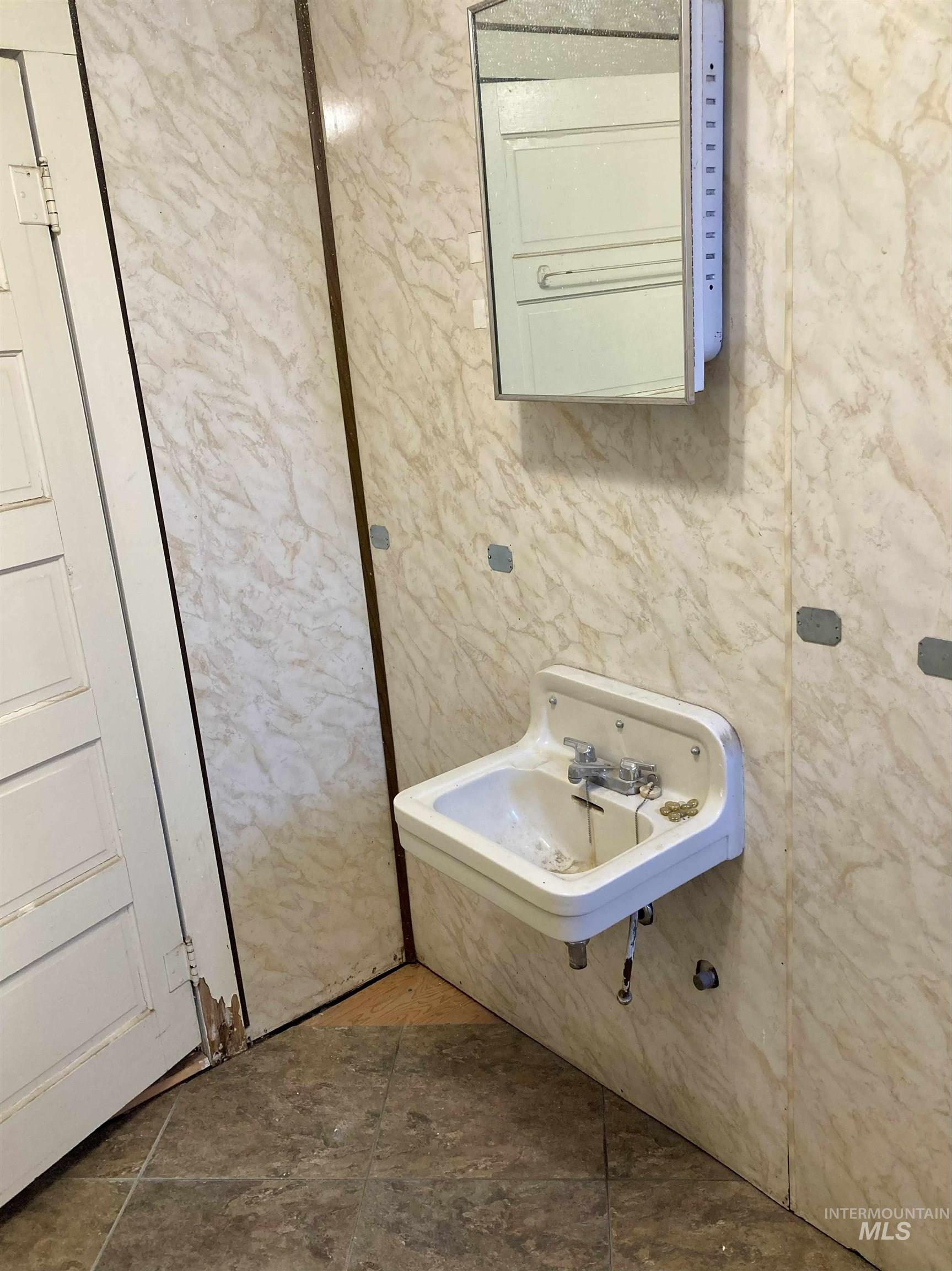 Half bath with a sink