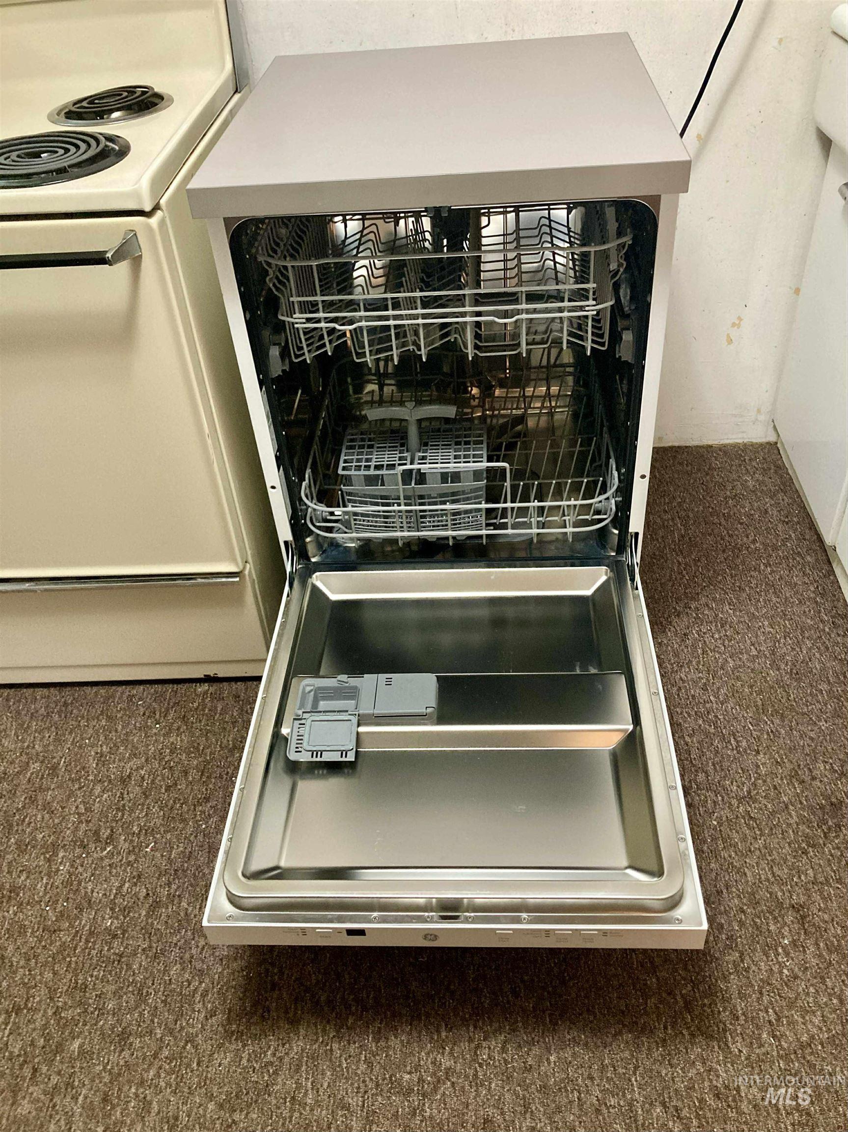 Kitchen view of dishwasher