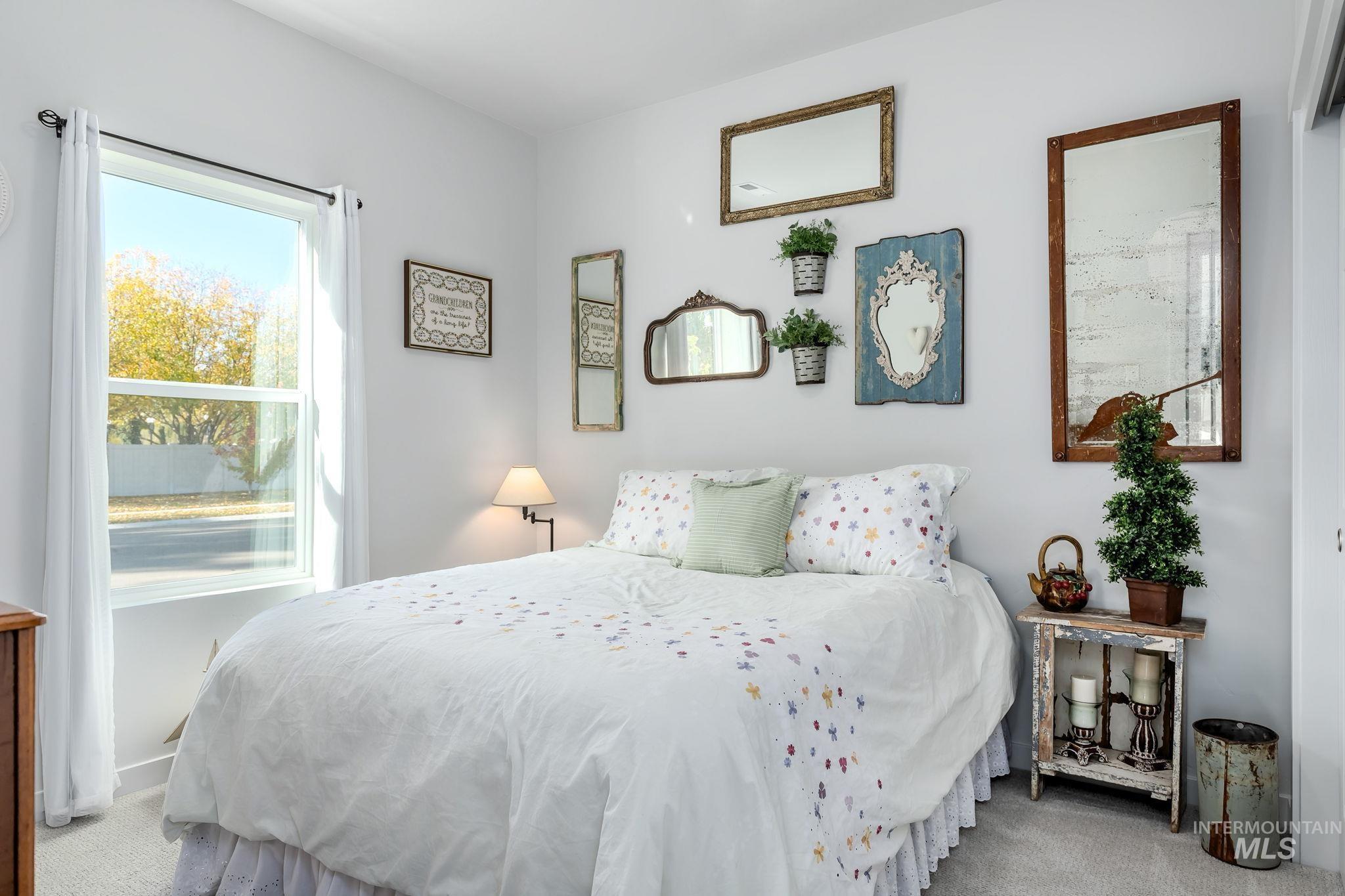 Bedroom featuring carpet flooring