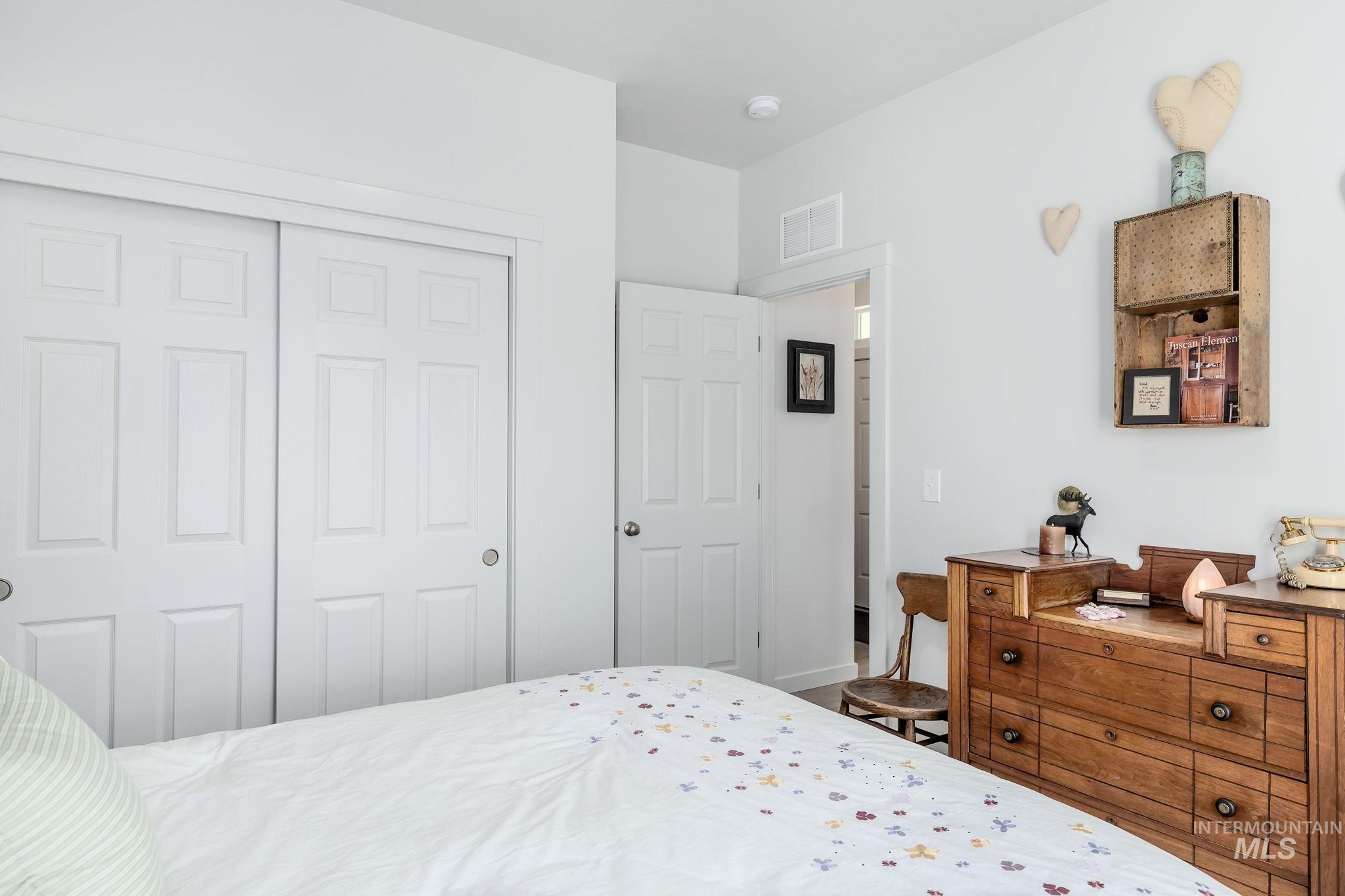Bedroom featuring a closet
