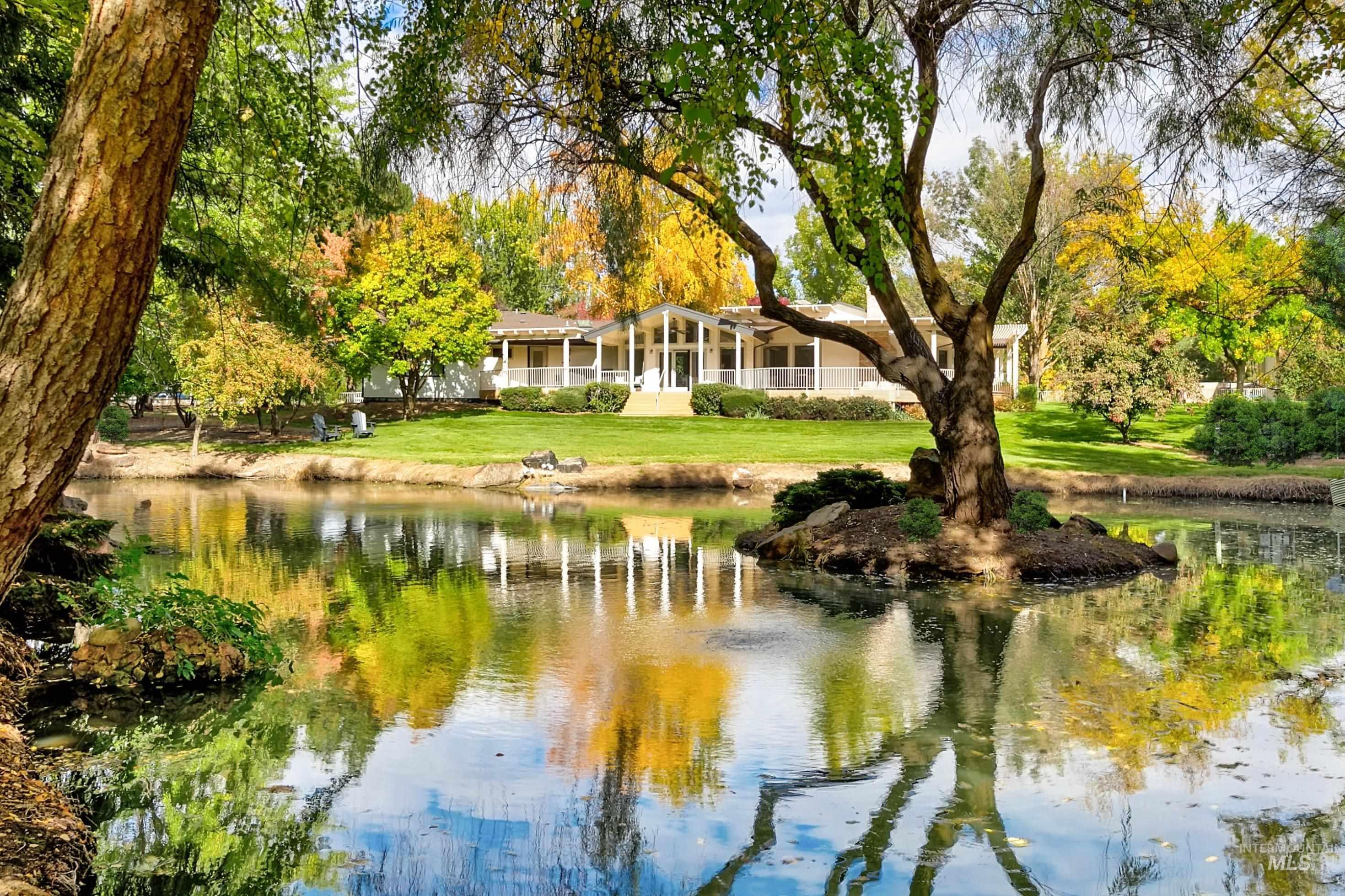View of home accross the water.