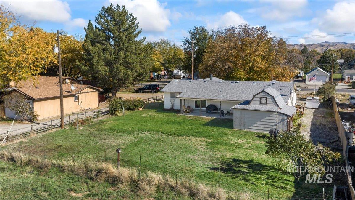View of yard with a patio