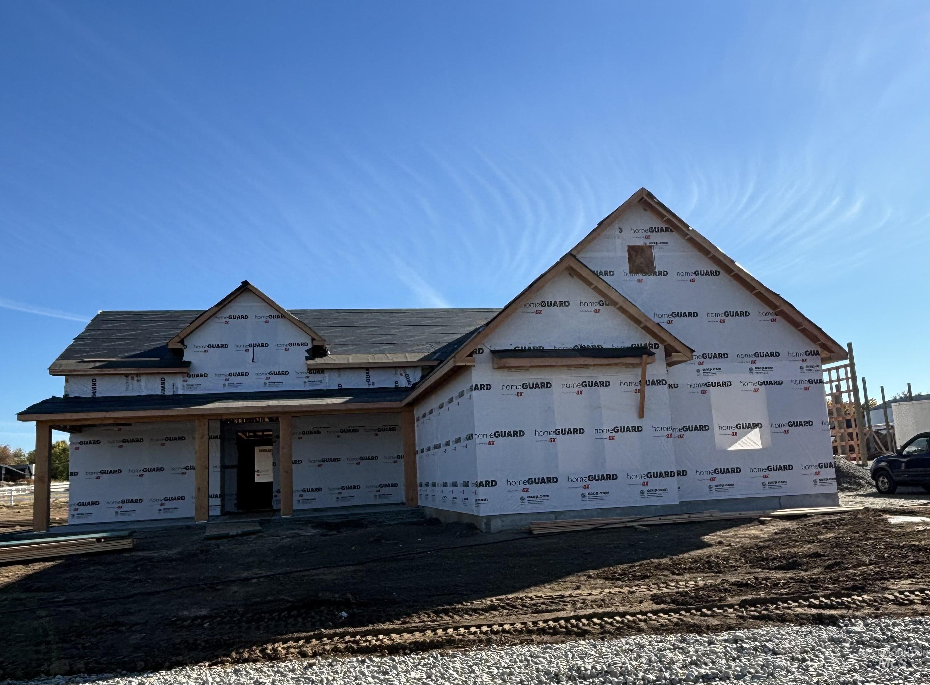 View of unfinished property
