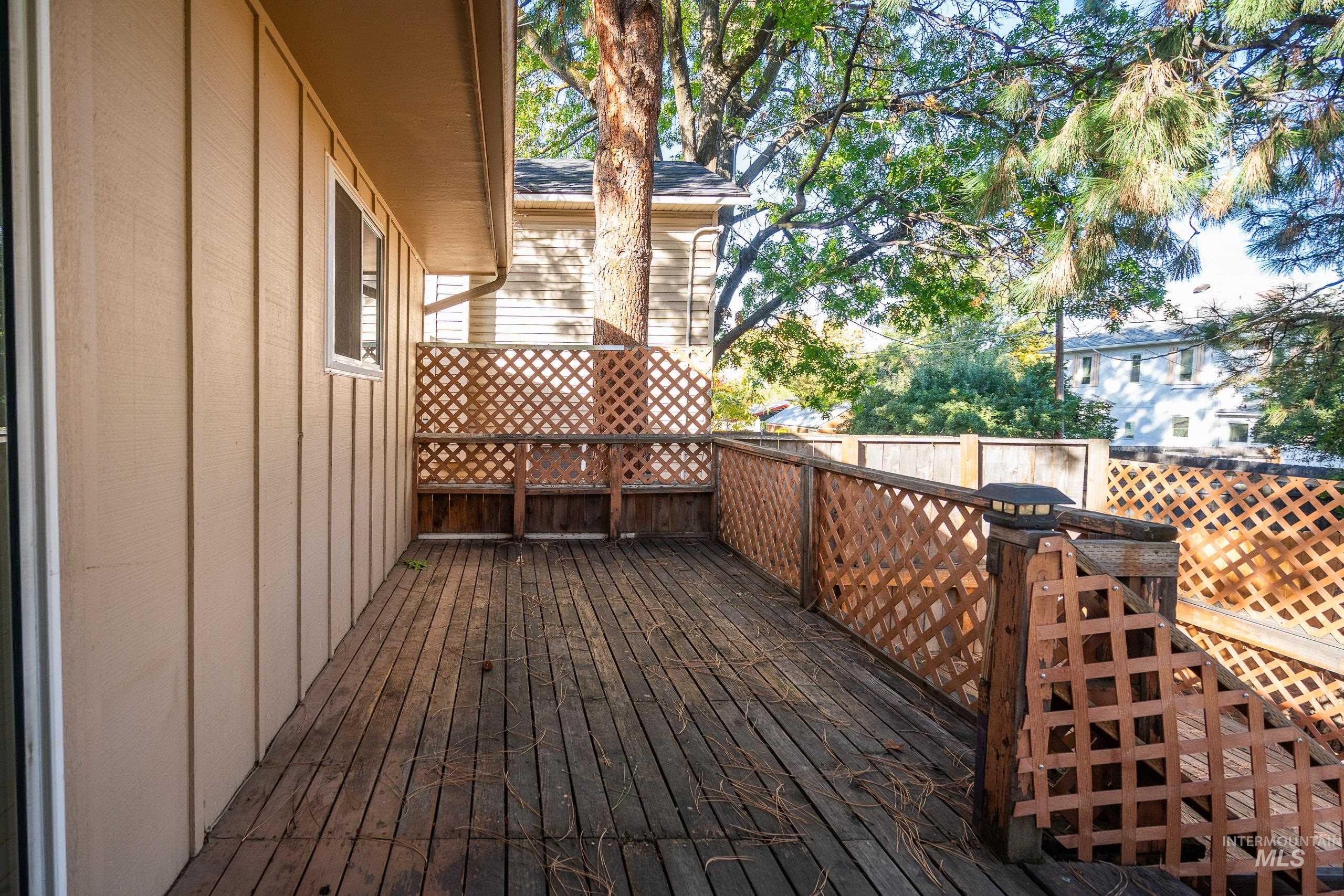 View of deck