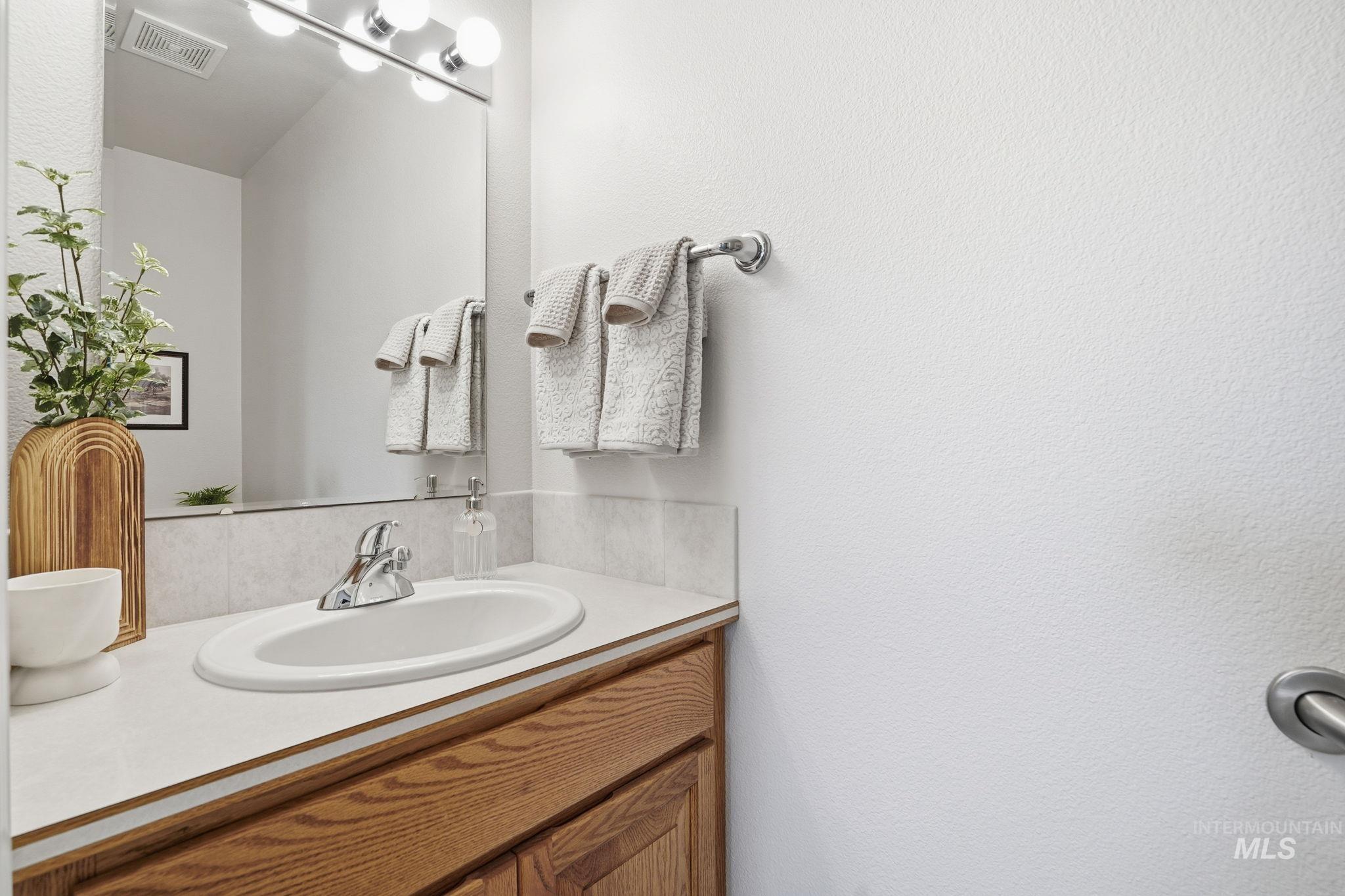 Powder room with vanity