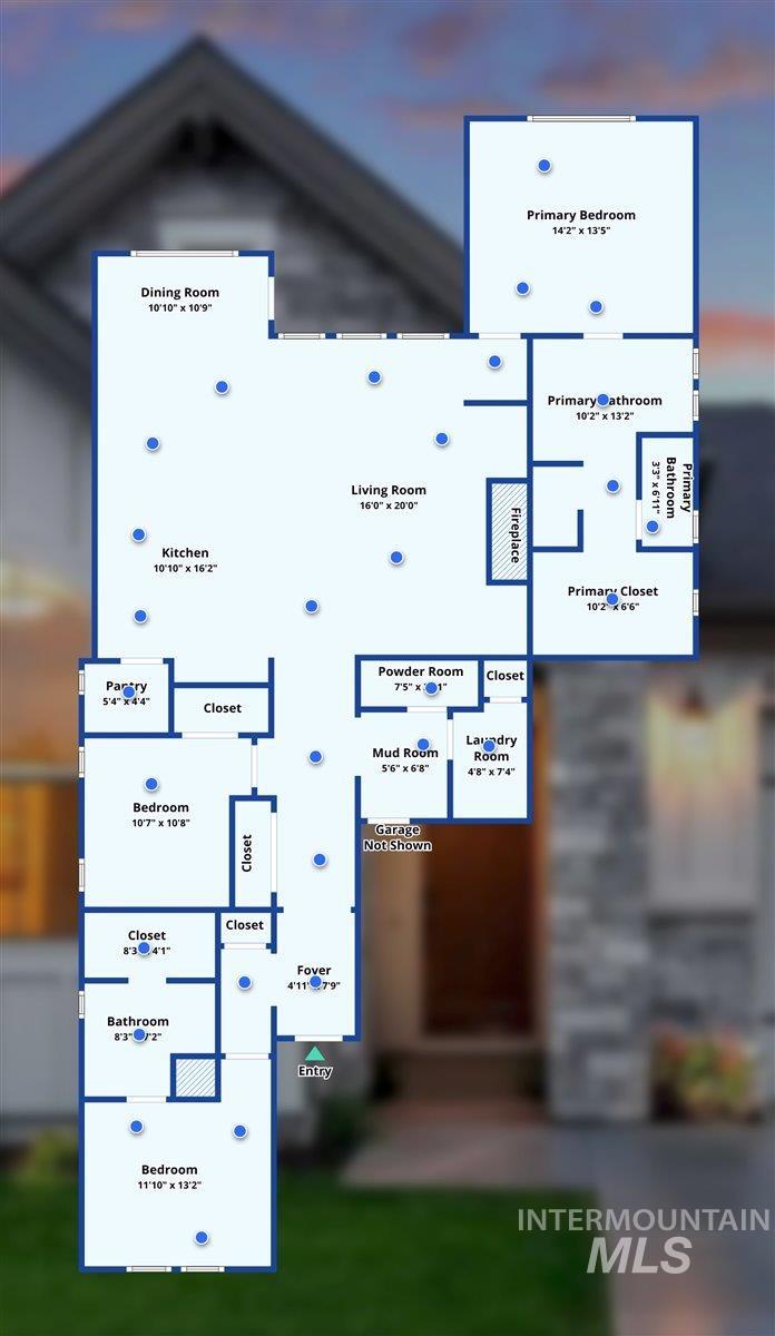 View of floor plan / room layout