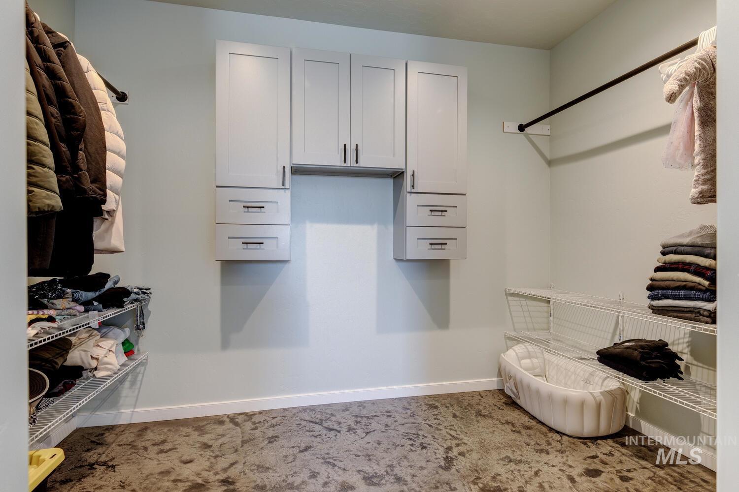 View of spacious closet