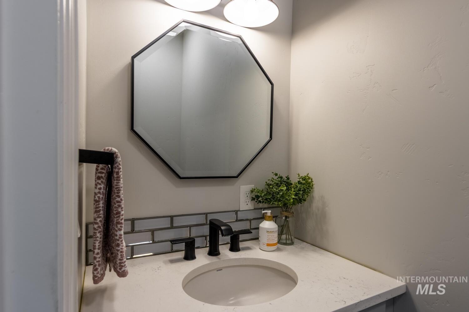 Bathroom featuring vanity