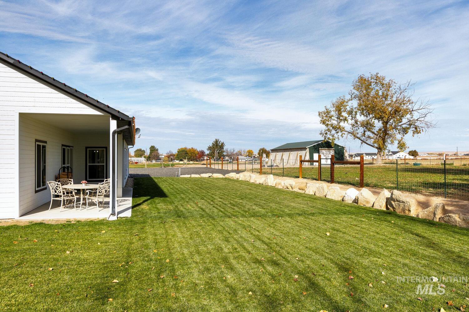 View of yard with a patio area