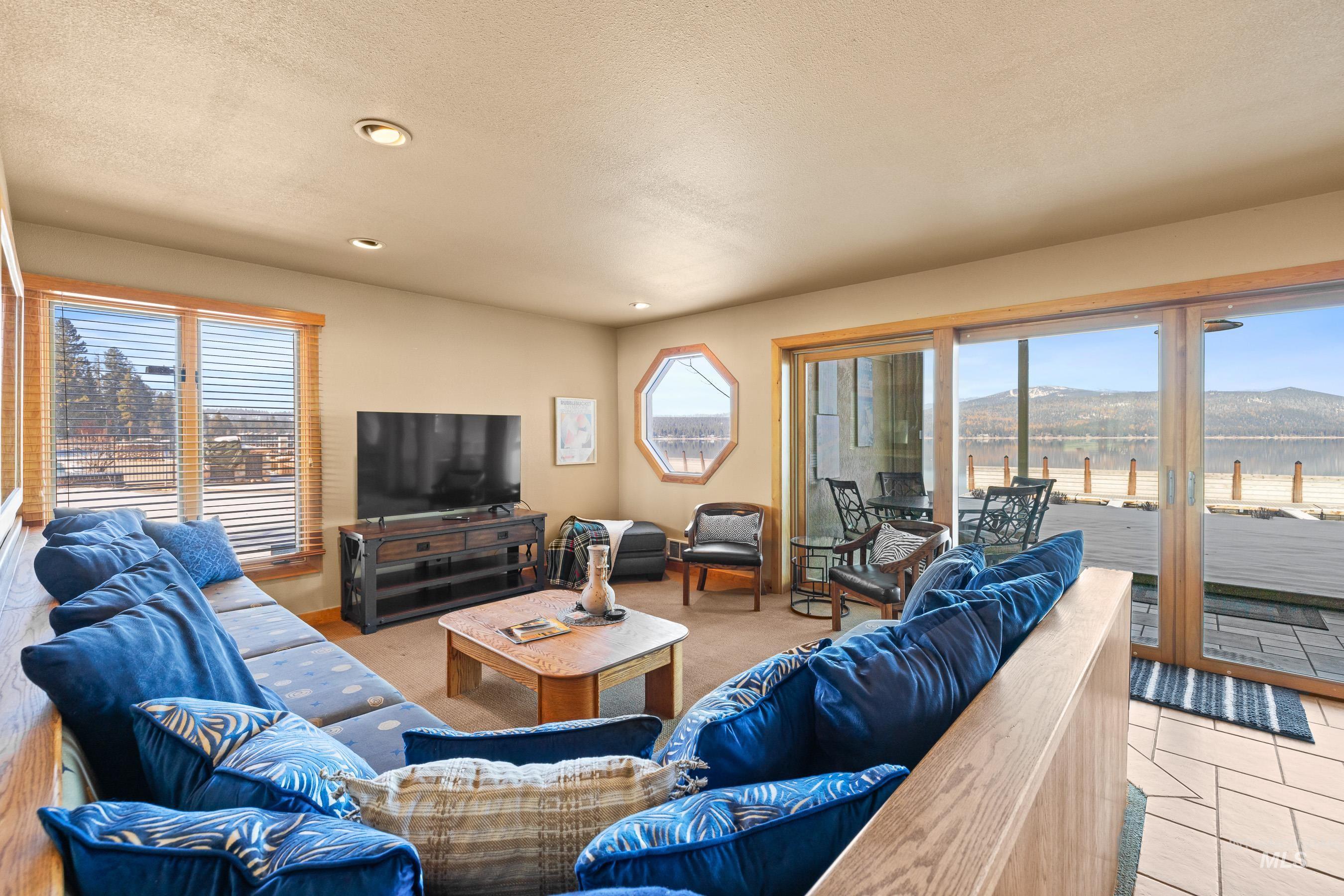 Living room with plenty of natural light