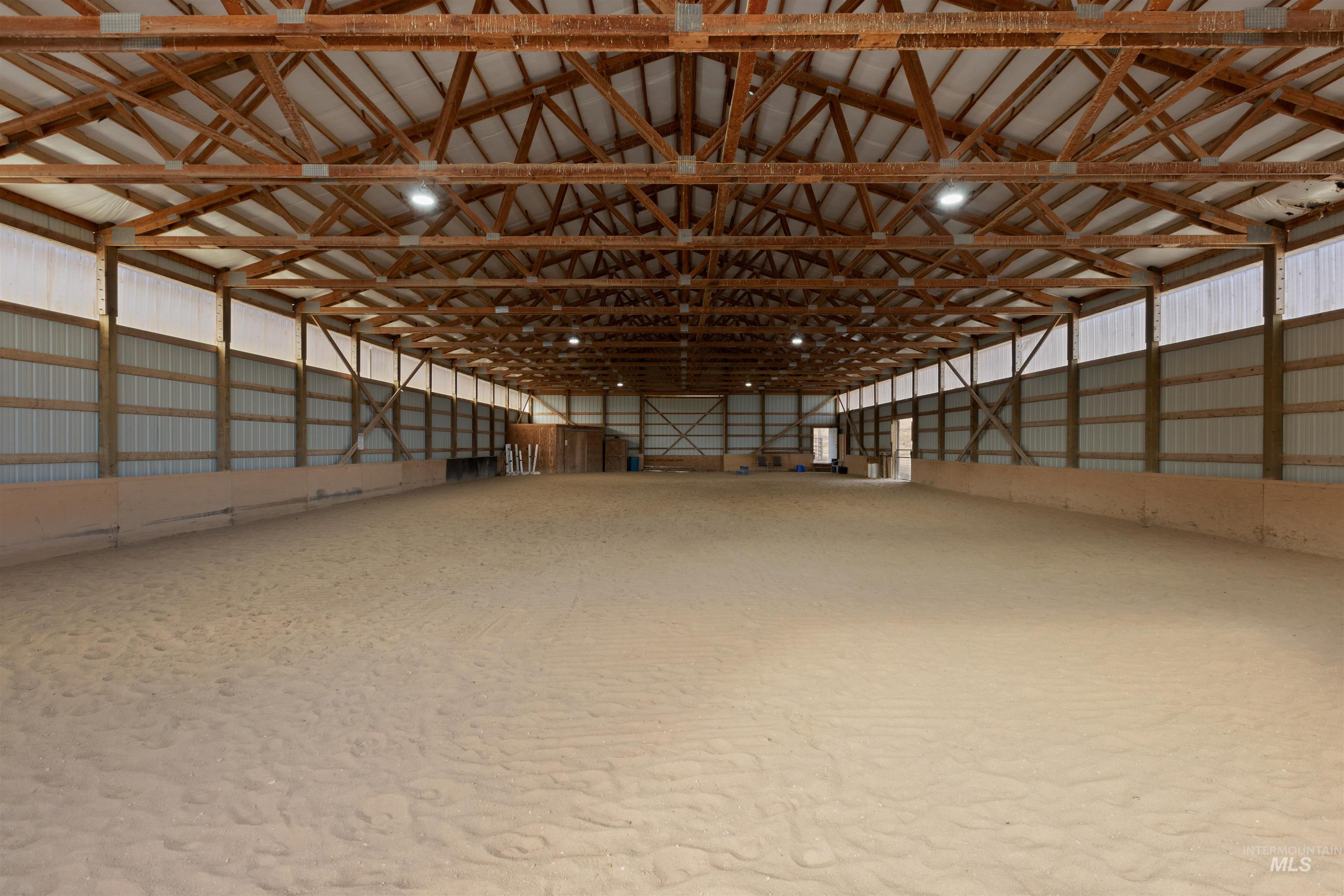 View of riding arena