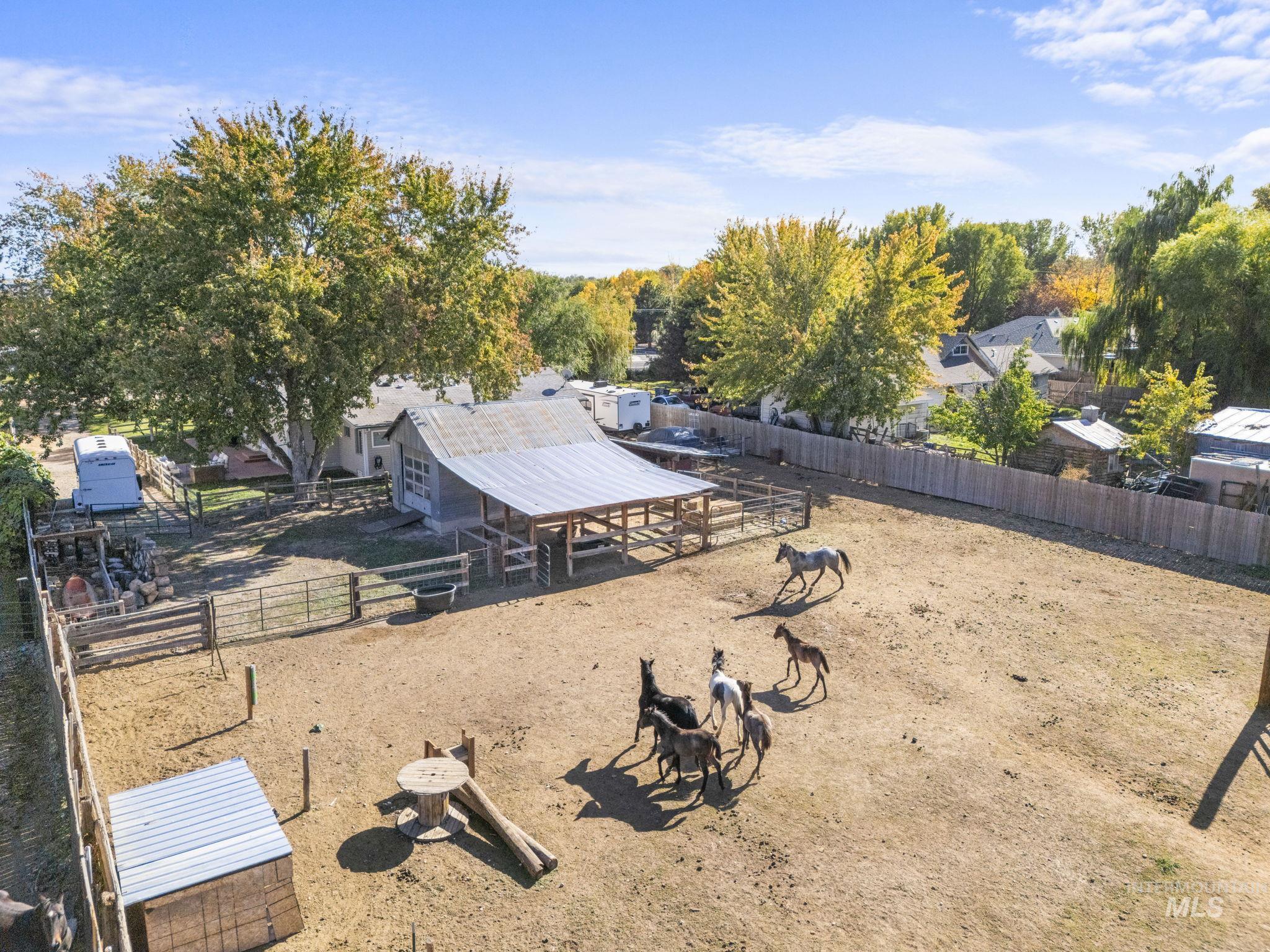 View of yard with an outbuilding and an exterior structure