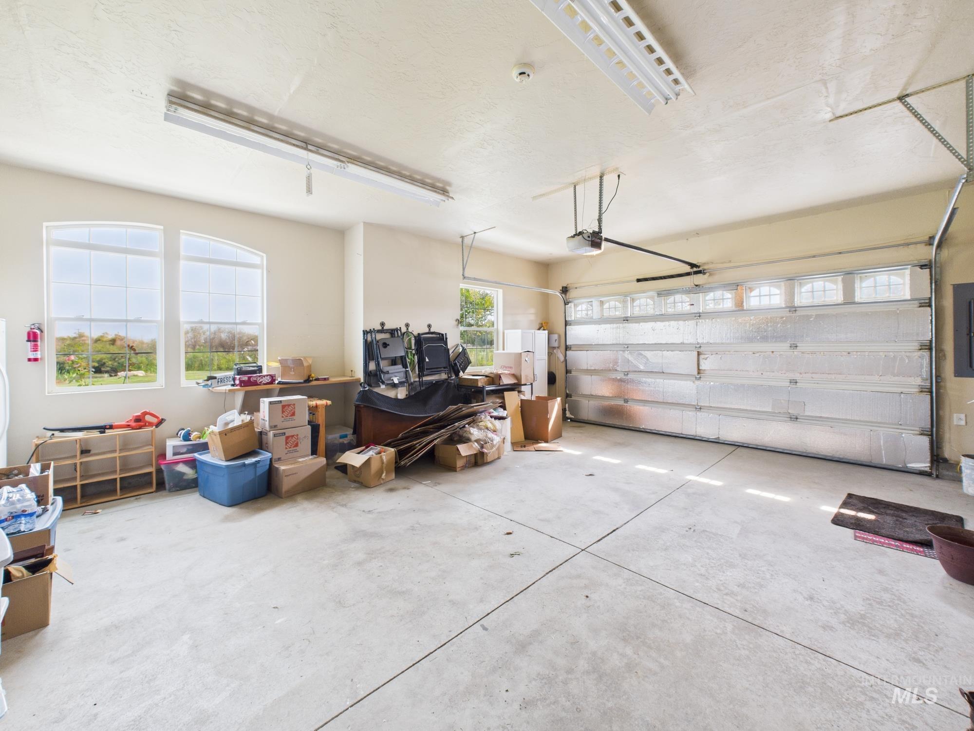 Garage with electric panel