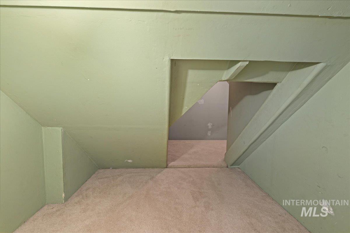 Bonus room with carpet flooring