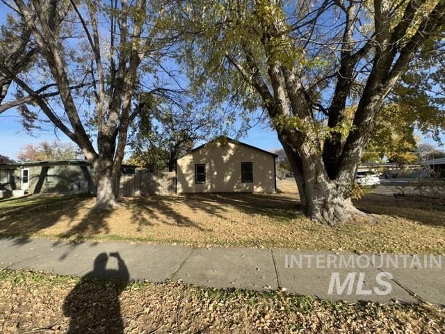View of front of property with stucco siding