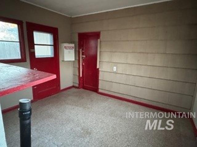 Interior space featuring baseboards