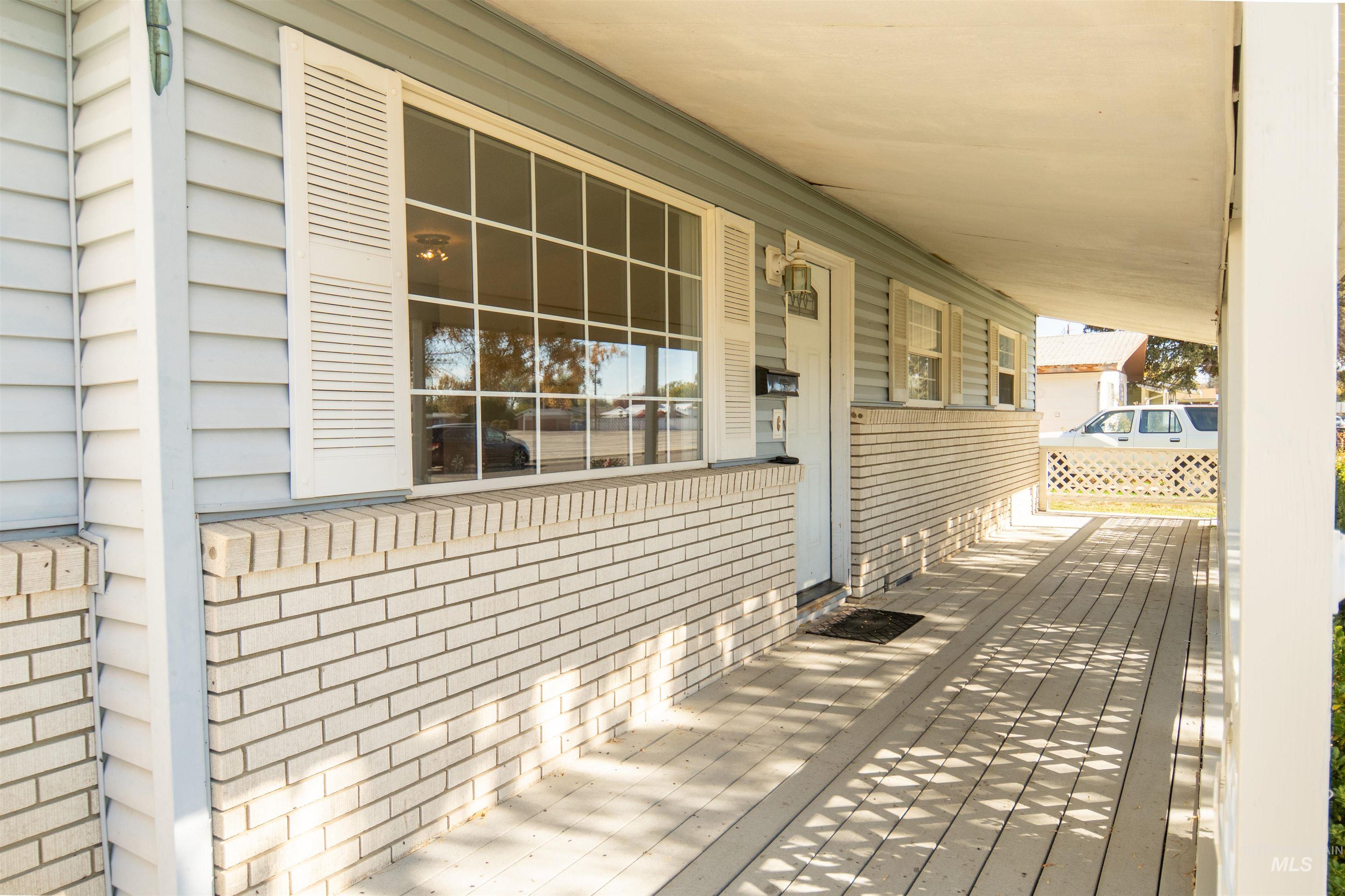 View of wooden porch