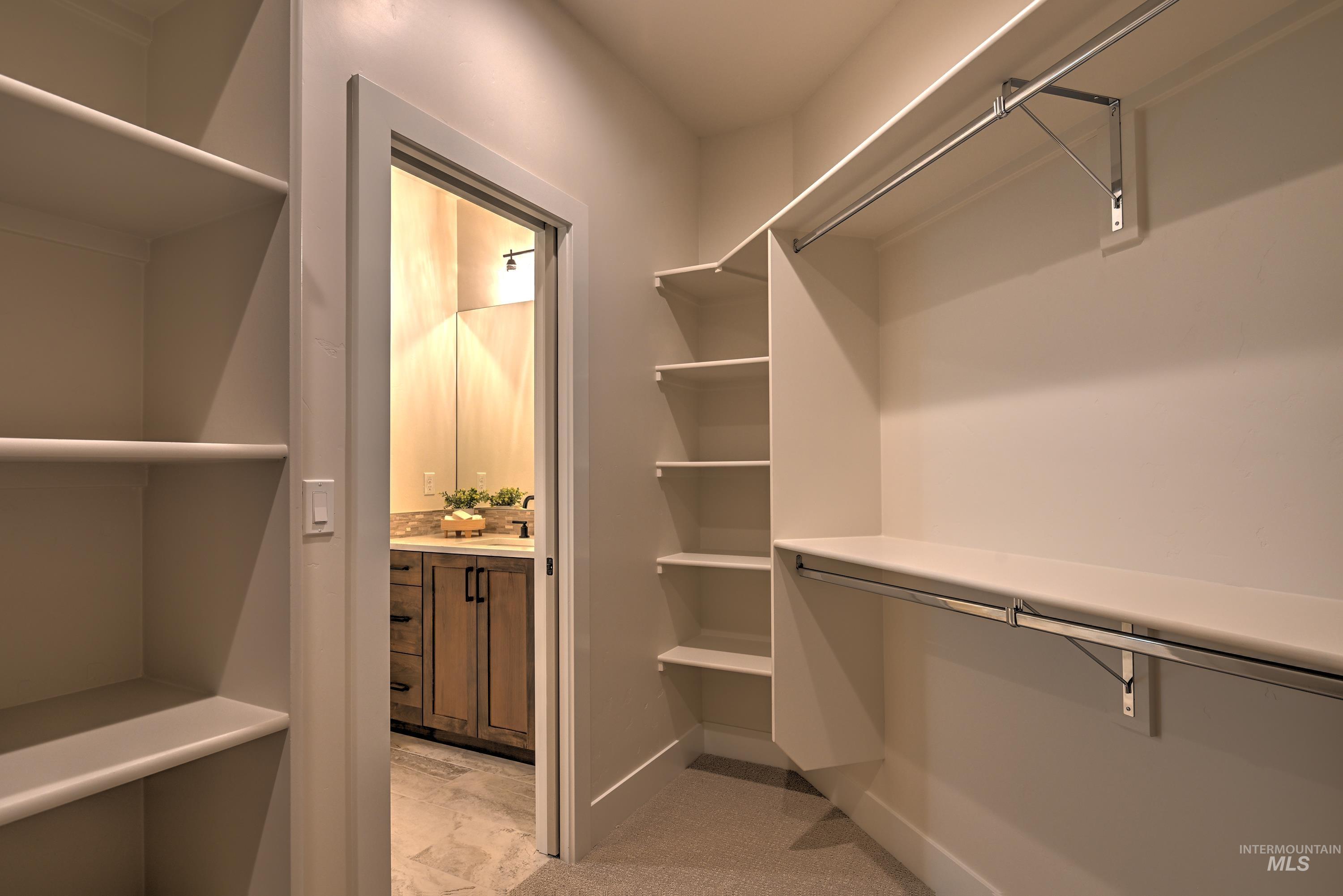 View of spacious closet