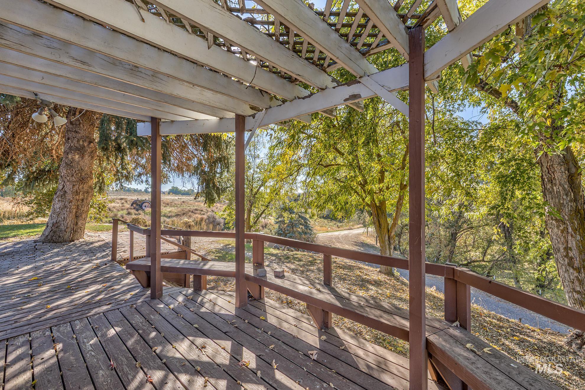 View of wooden terrace