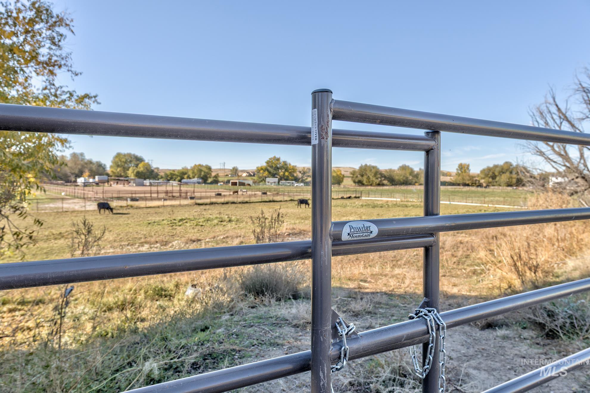 View of yard featuring a view of countryside