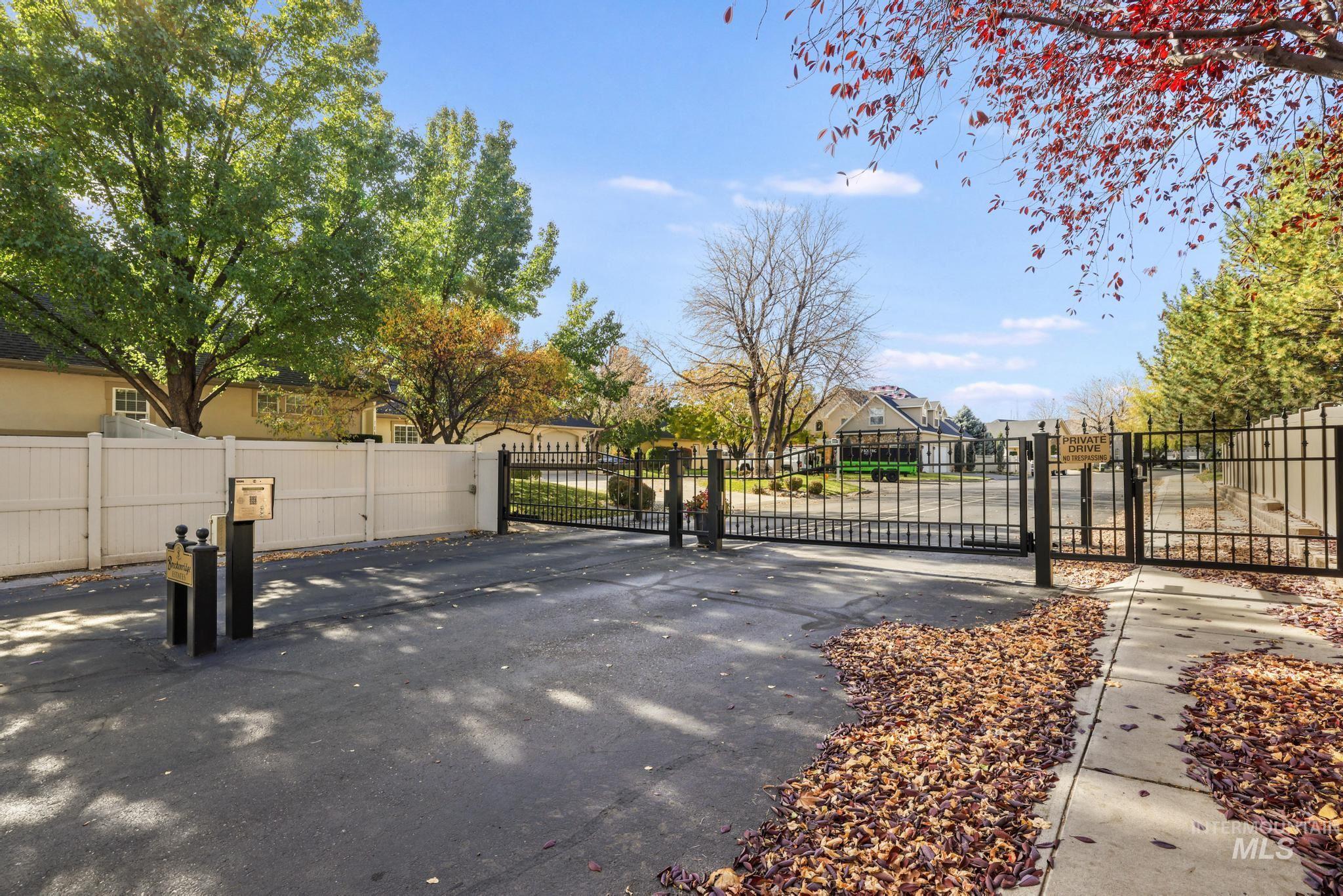 Gate featuring a residential view