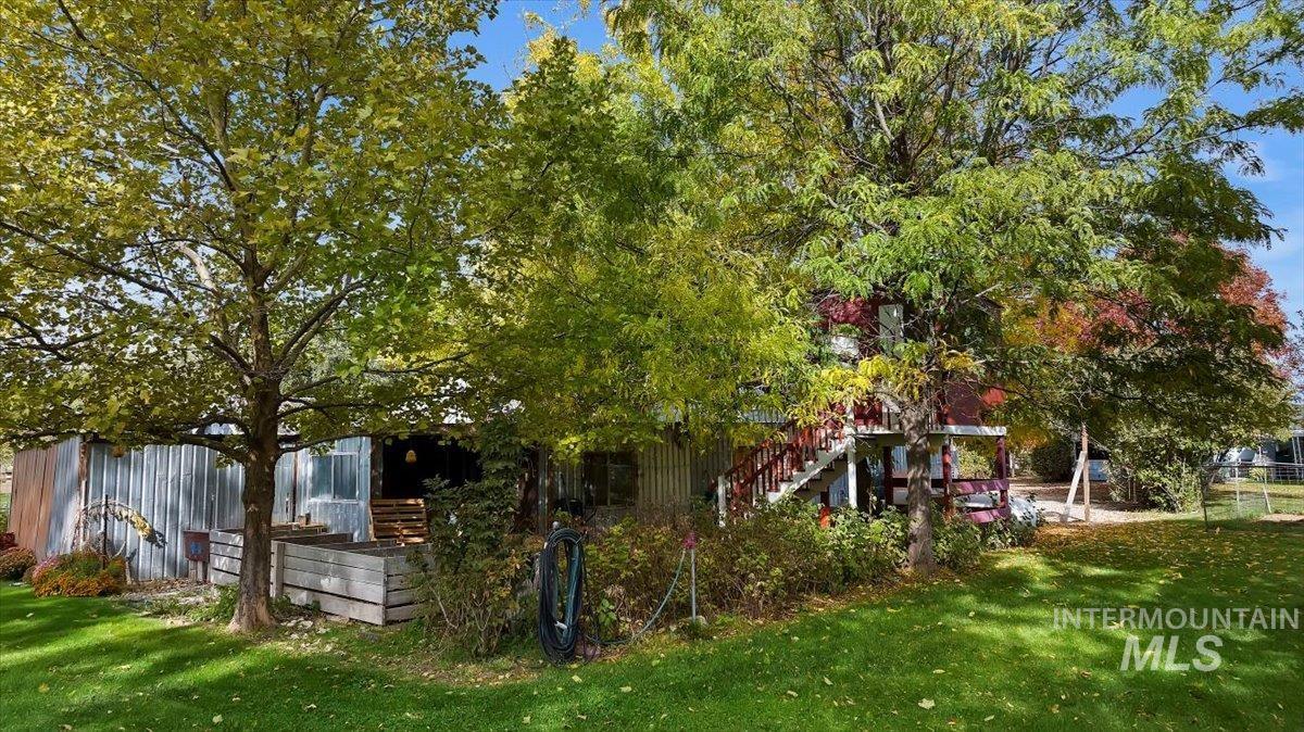 Rear view of property