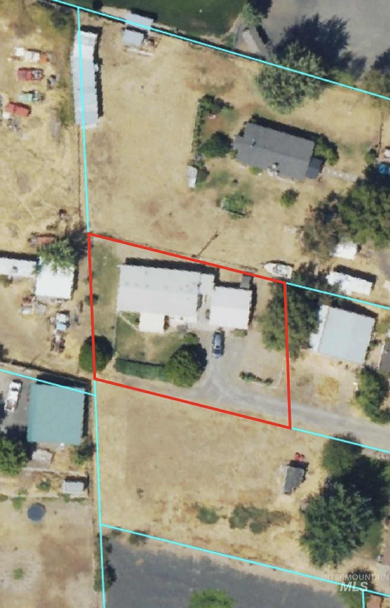 Aerial view of property's location