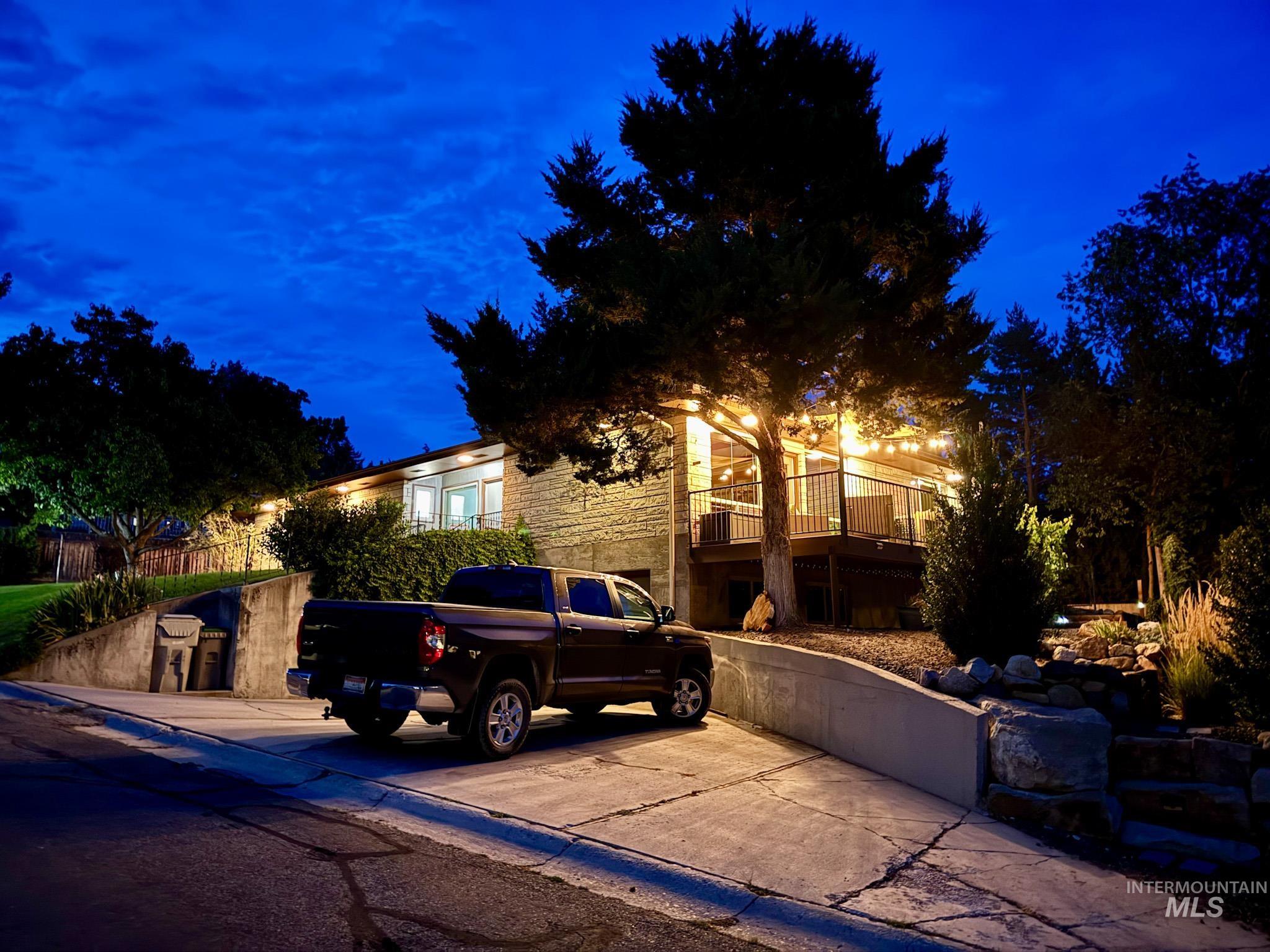 View of front of home featuring driveway
