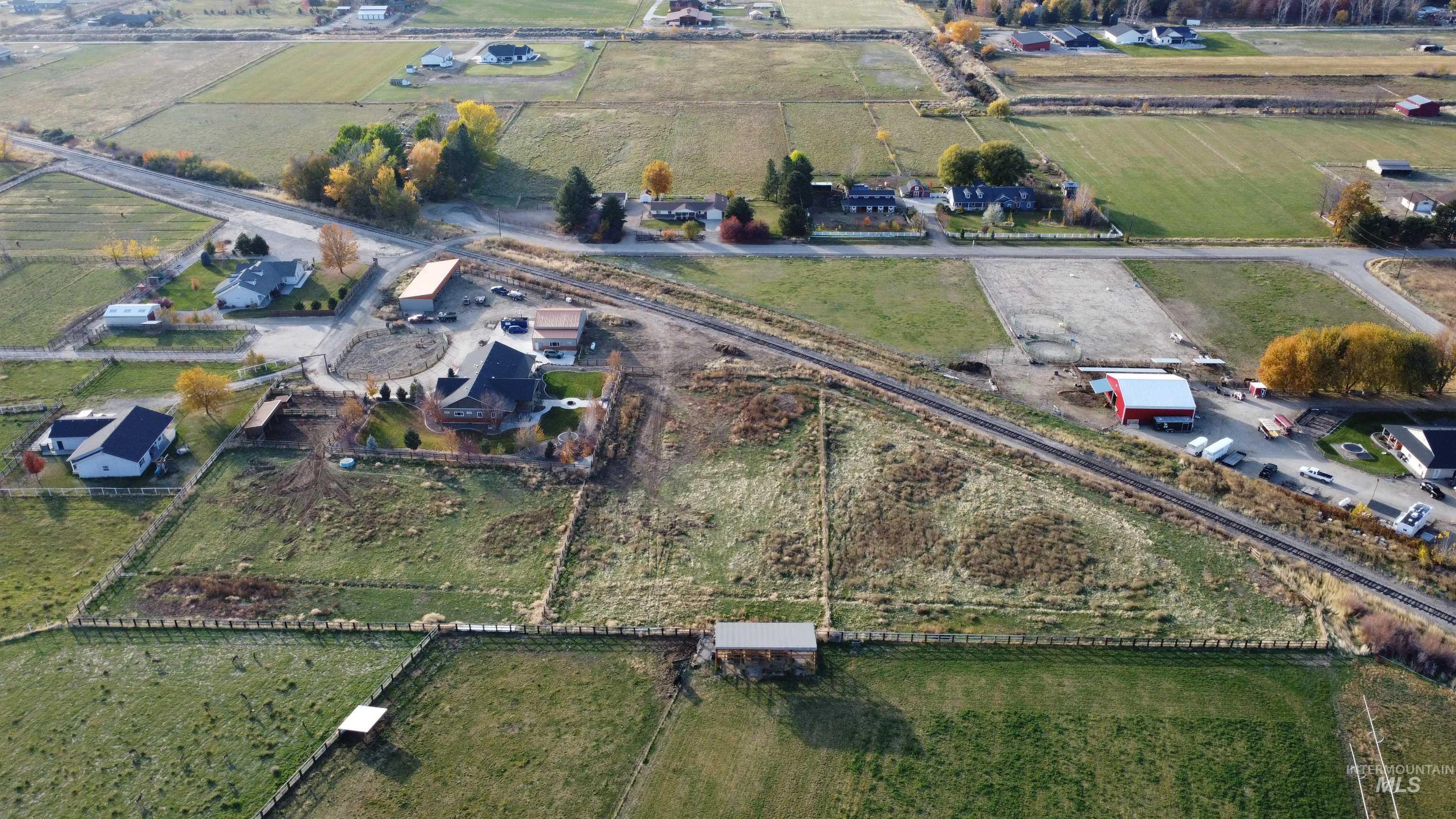 Aerial view of property's location featuring rural landscape