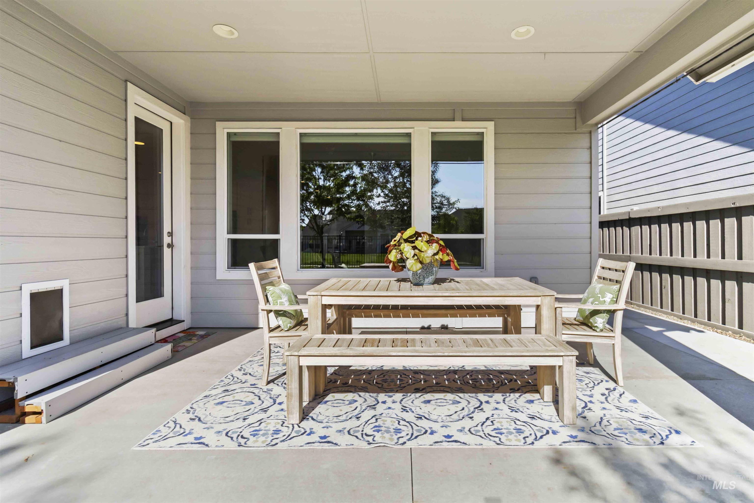 View of patio featuring outdoor dining space