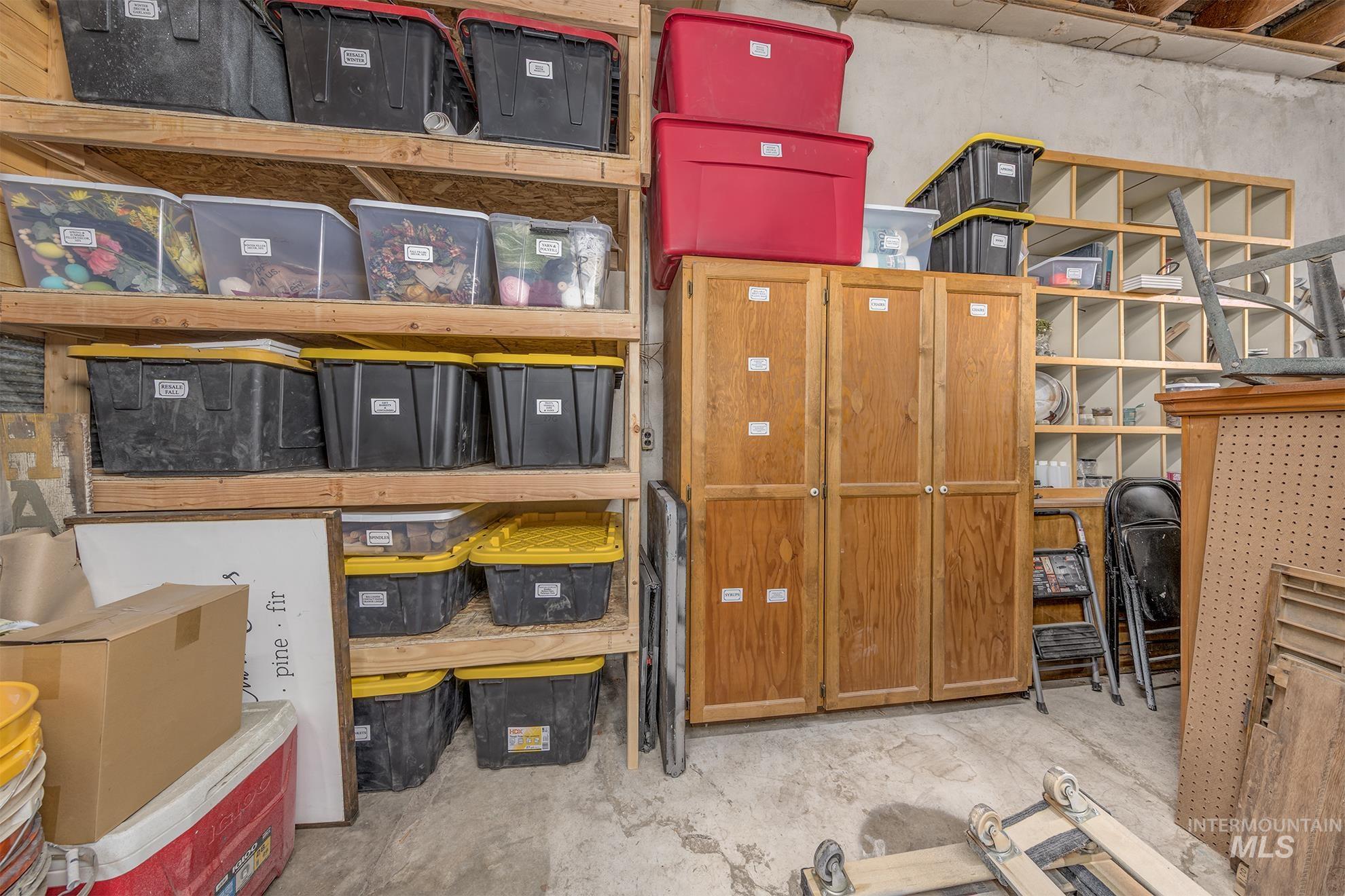 View of storage room