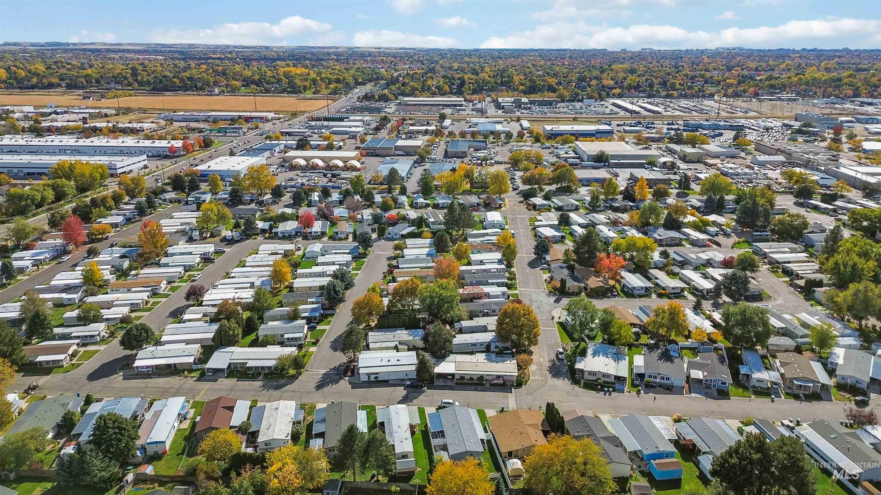 Aerial view of property's location