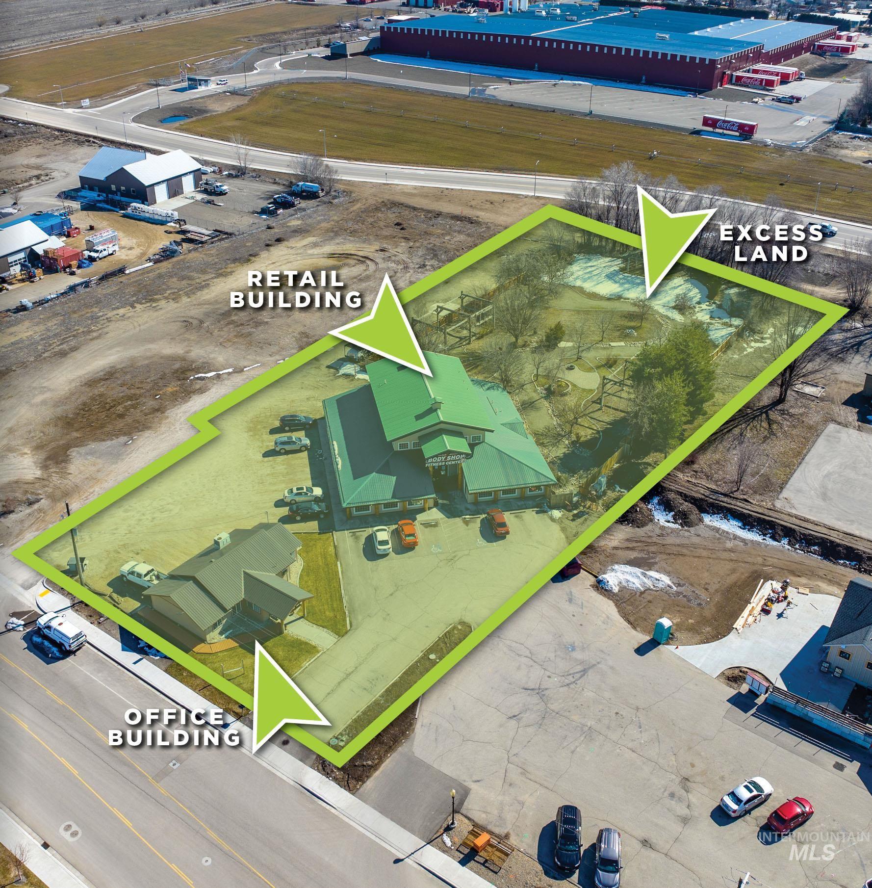 Map / location with property parcel outlined