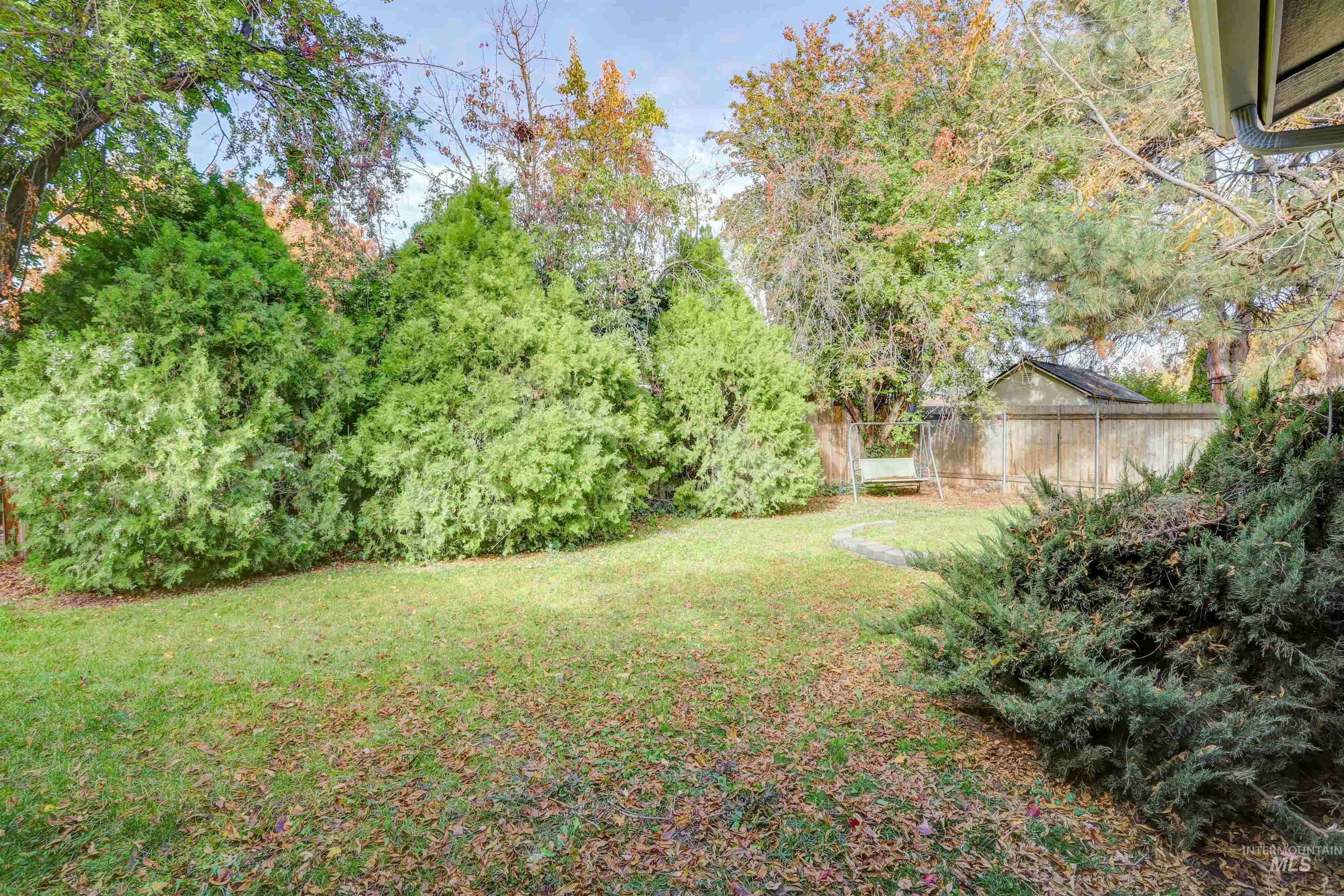 View of yard featuring view of scattered trees