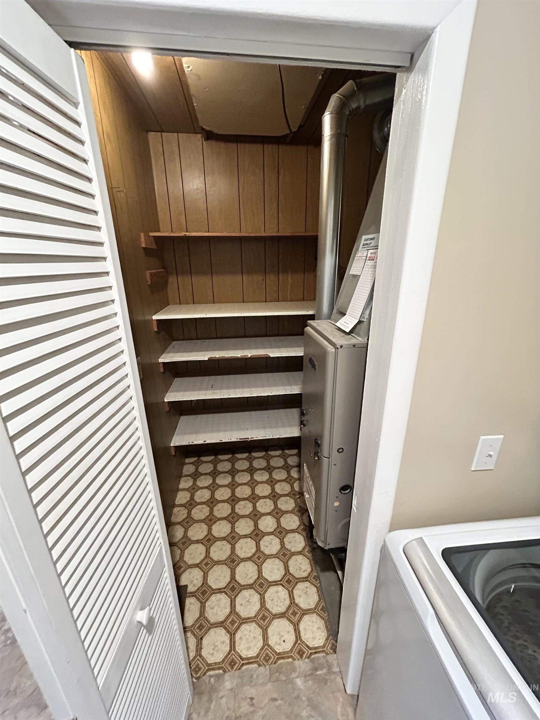 Interior space with washer / clothes dryer