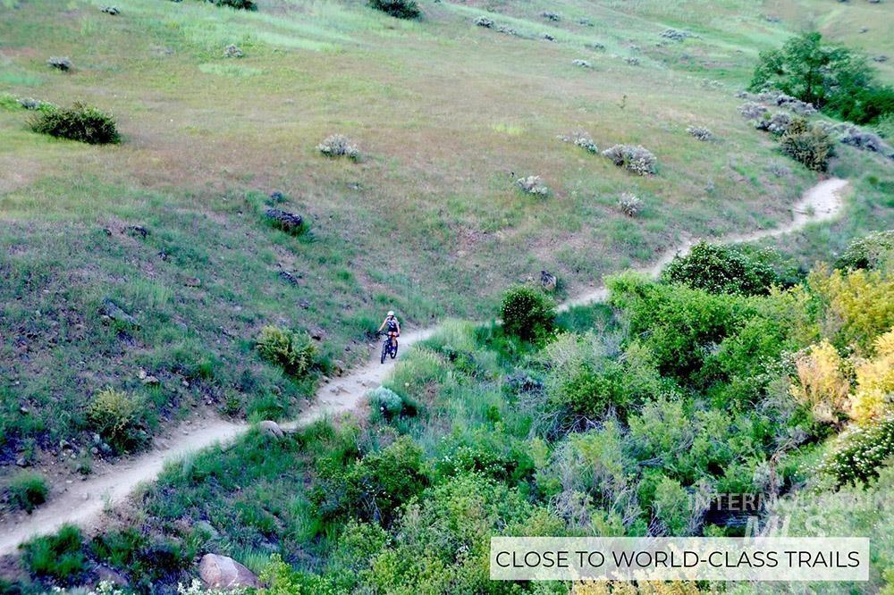 Aerial overview of property's location